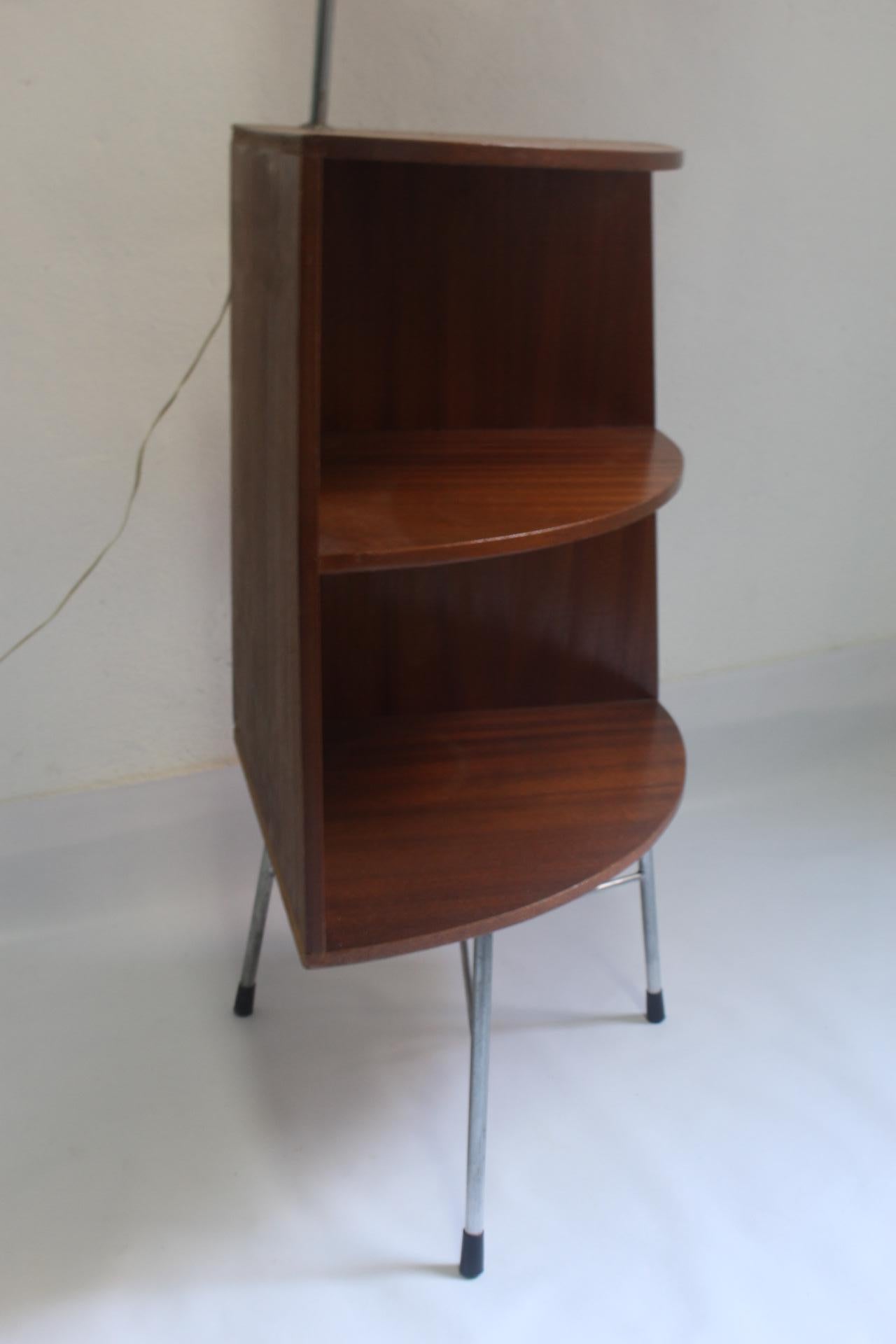 Midcentury Floor Lamp & Corner Table , 1960s For Sale 2