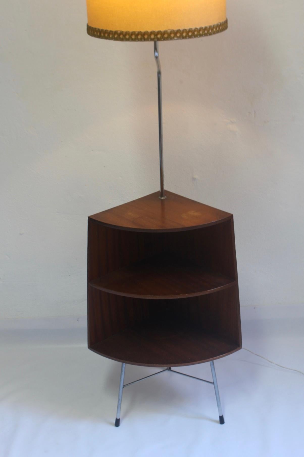 Midcentury Floor Lamp & Corner Table , 1960s For Sale 3