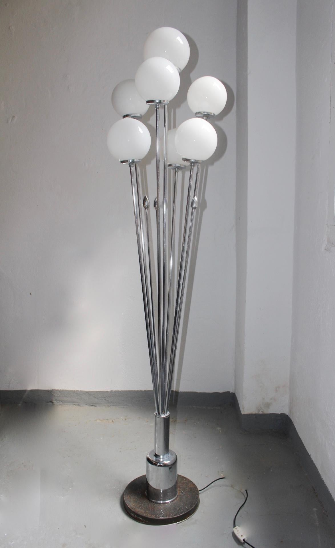 1960s Midcentury Floor Lamp in the Manner of Alberello Lamp  (Italienisch)
