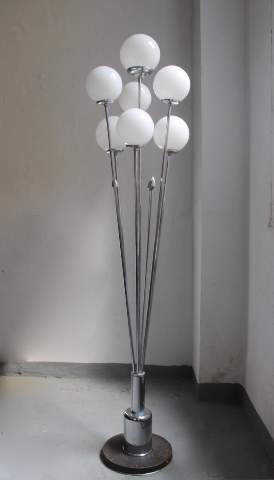 1960s Midcentury Floor Lamp in the Manner of Alberello Lamp  (Mitte des 20. Jahrhunderts)