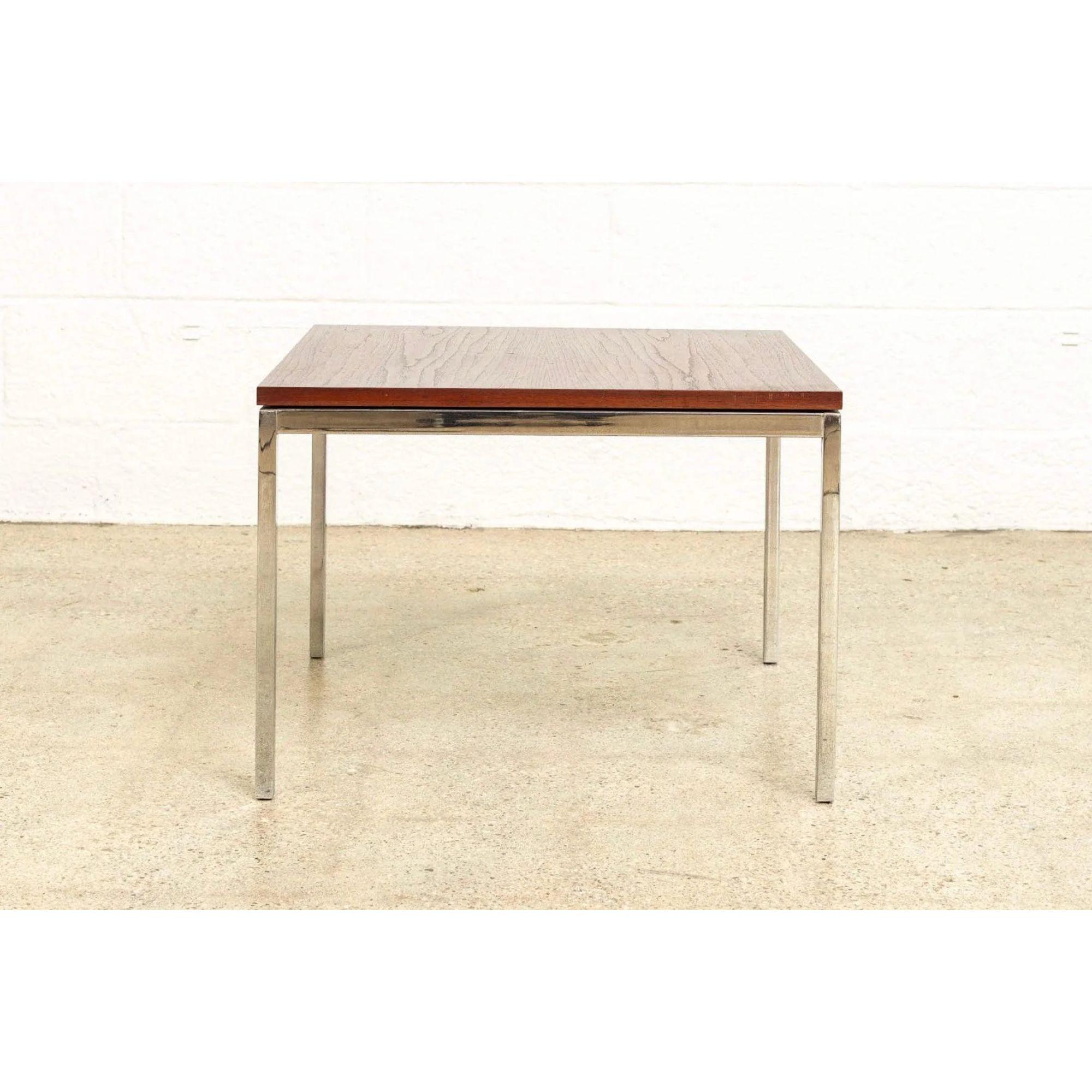 Mid-Century Modern 1960s Midcentury Florence Knoll Square Coffee Table in Walnut