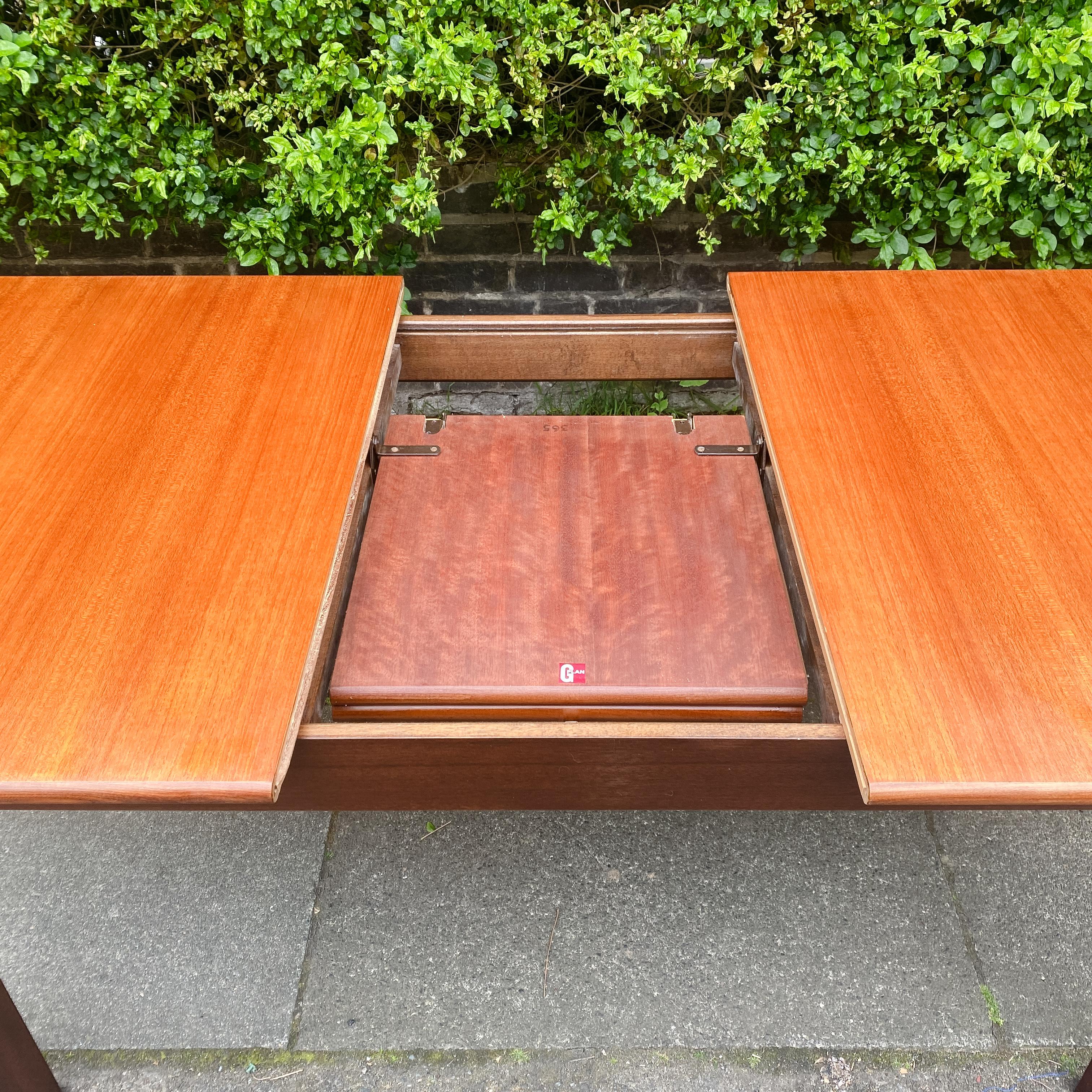 1960’s Mid Century G Plan Extending Dining Table With Angled Legs For Sale 5