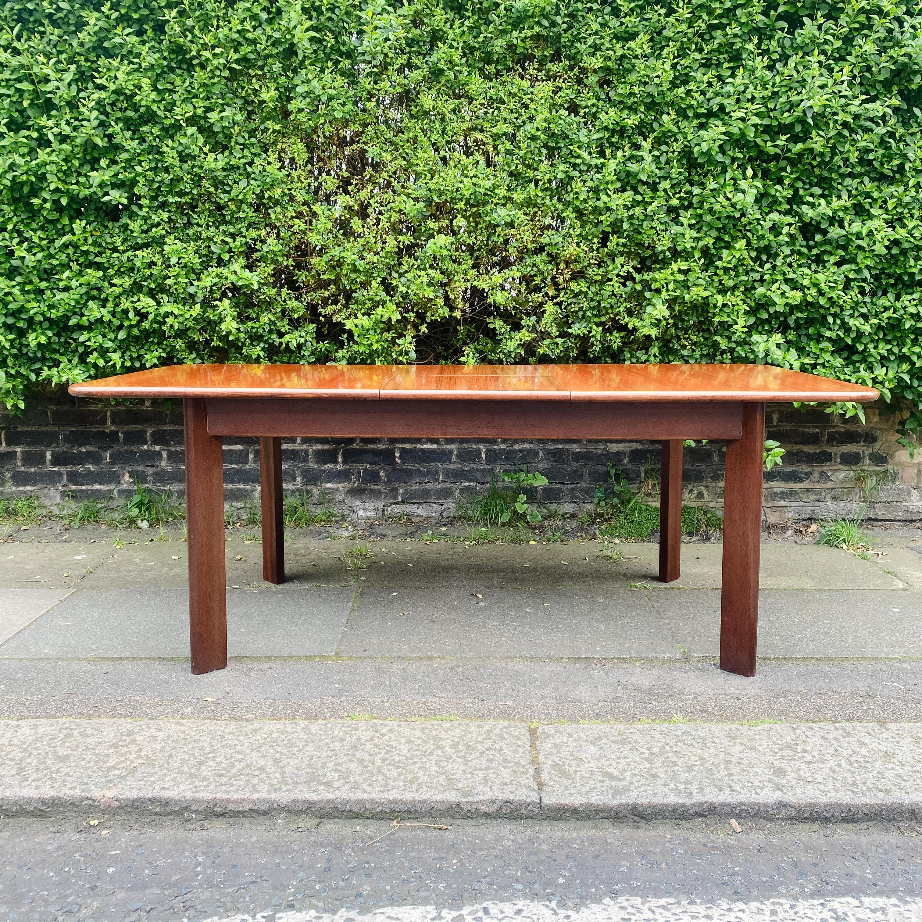 1960’s Mid Century G Plan Extending Dining Table With Angled Legs For Sale 6