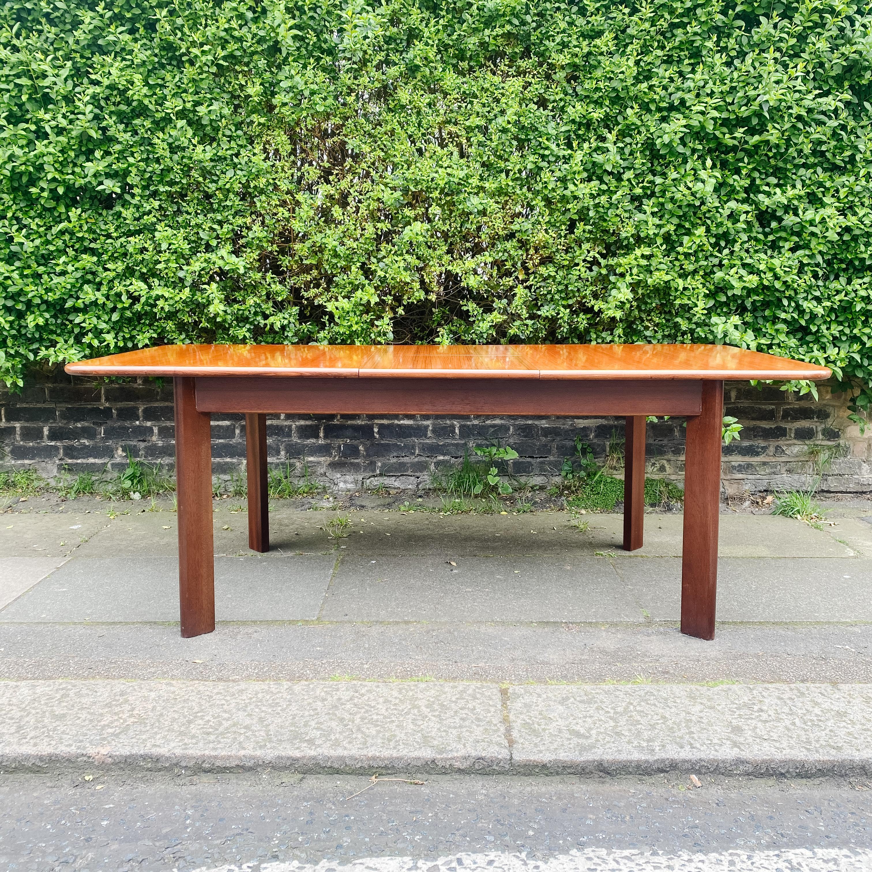1960’s Mid Century G Plan Extending Dining Table With Angled Legs For Sale 7