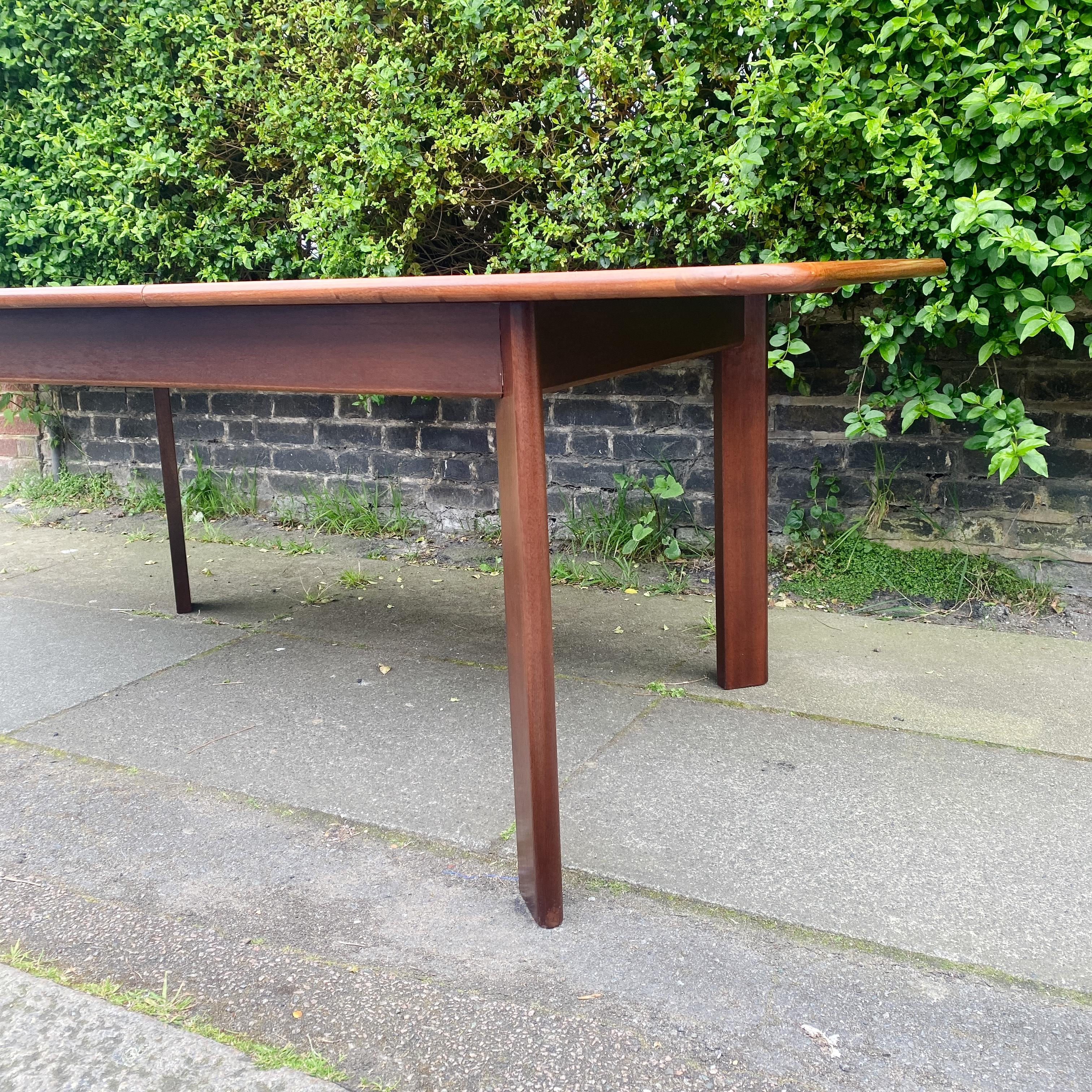 1960’s Mid Century G Plan Extending Dining Table With Angled Legs For Sale 8
