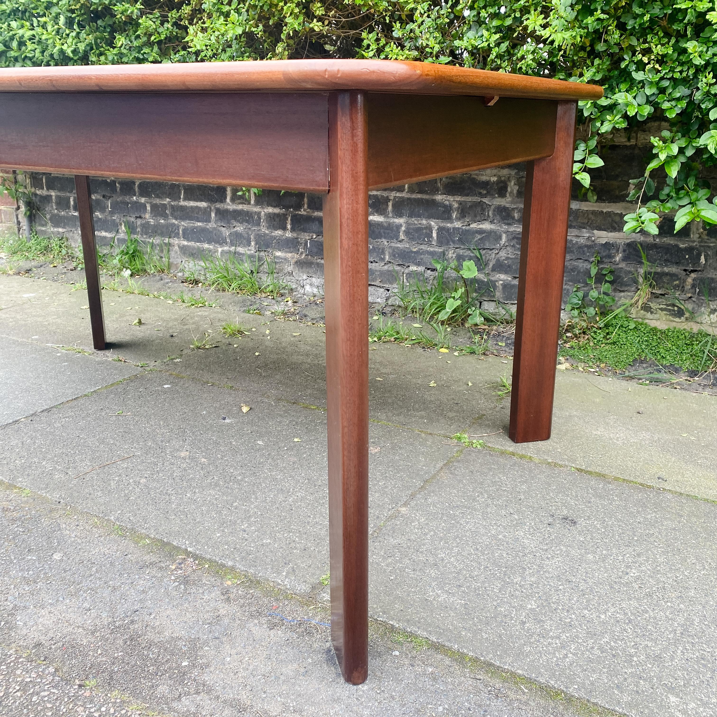 1960’s Mid Century G Plan Extending Dining Table With Angled Legs For Sale 2