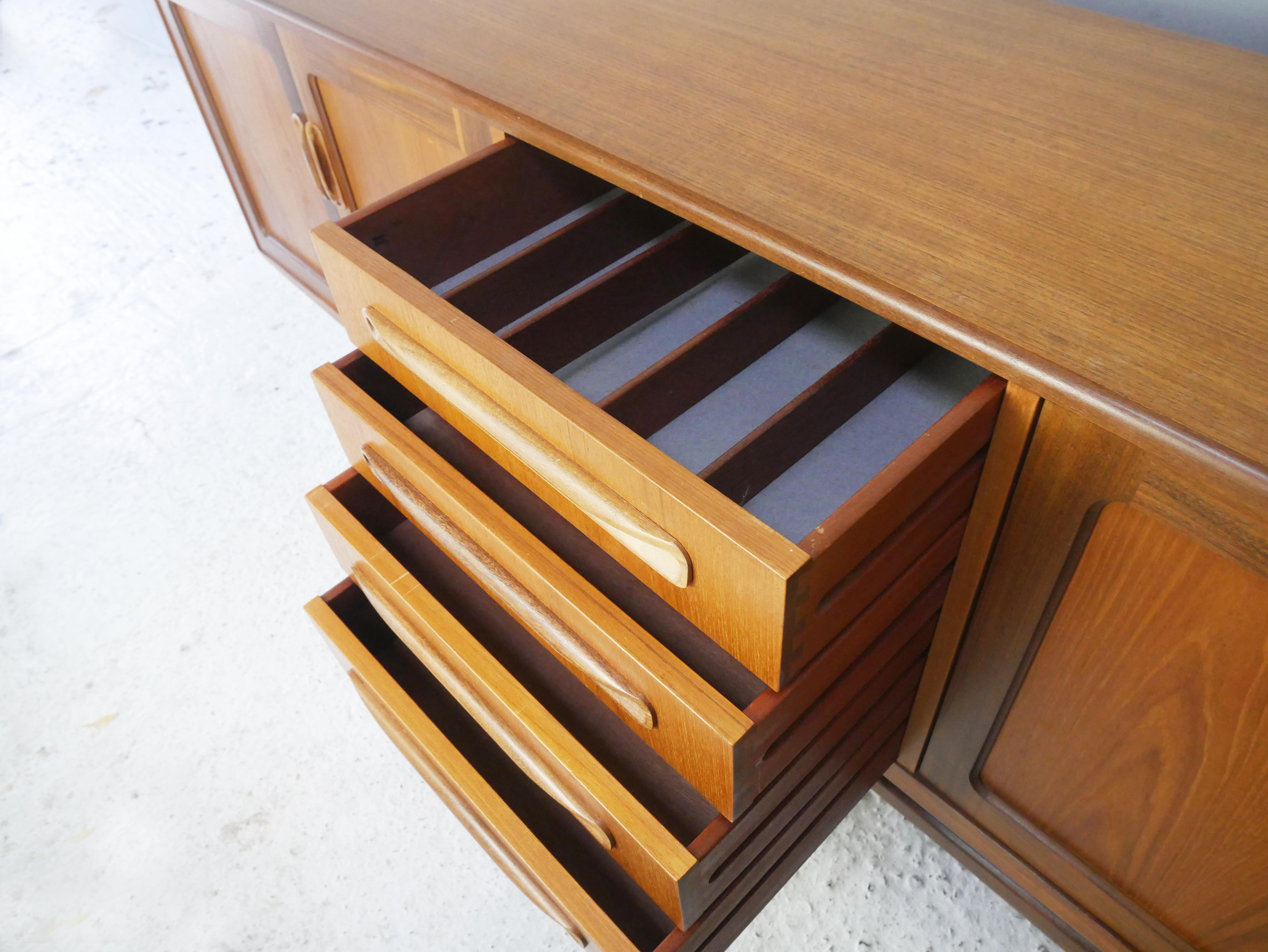 British 1960’s Mid Century G Plan Fresco Sideboard by V B Wilkins