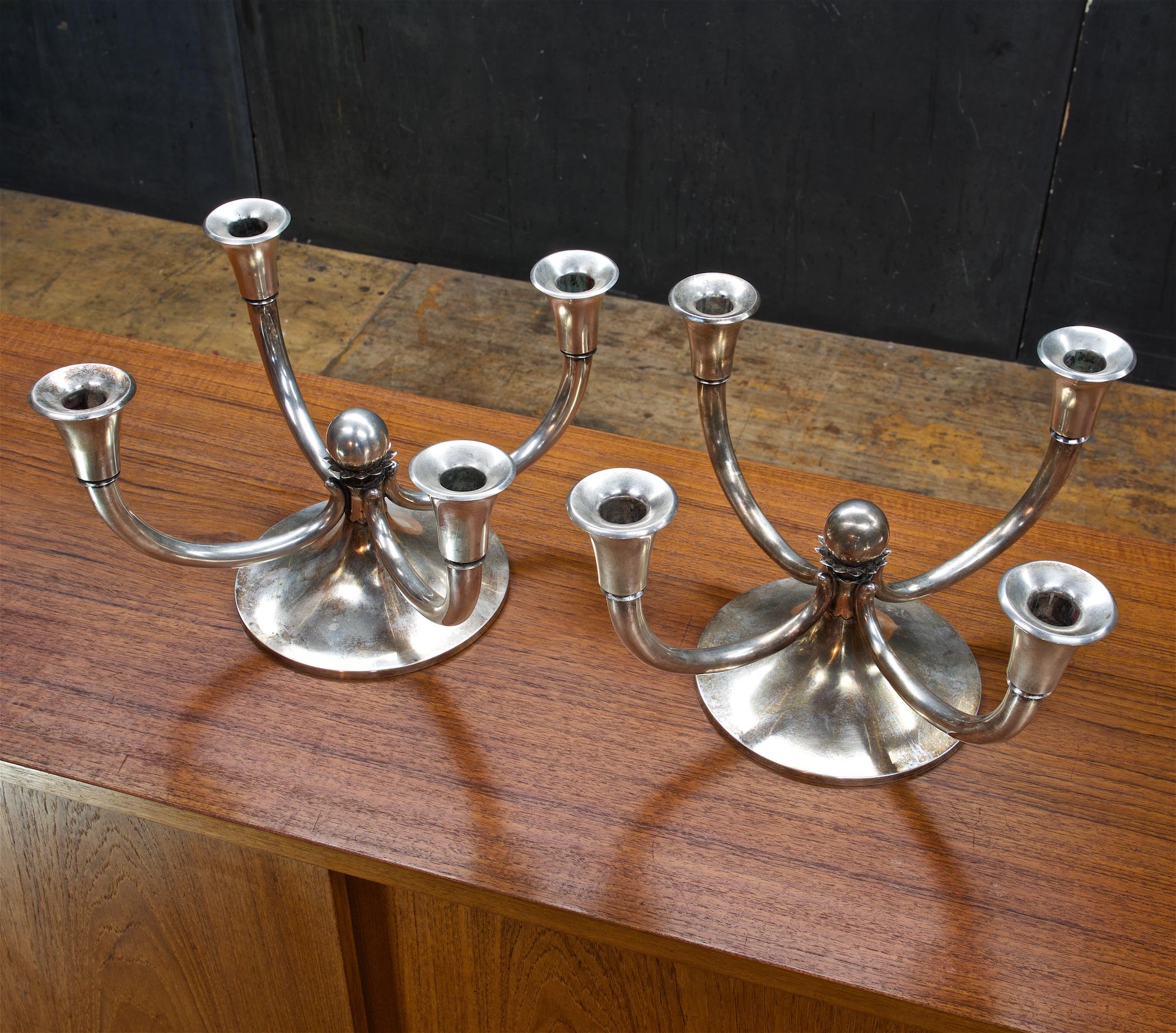 Scandinave moderne Chandeliers de style Georg Jensen des années 1960 en vente