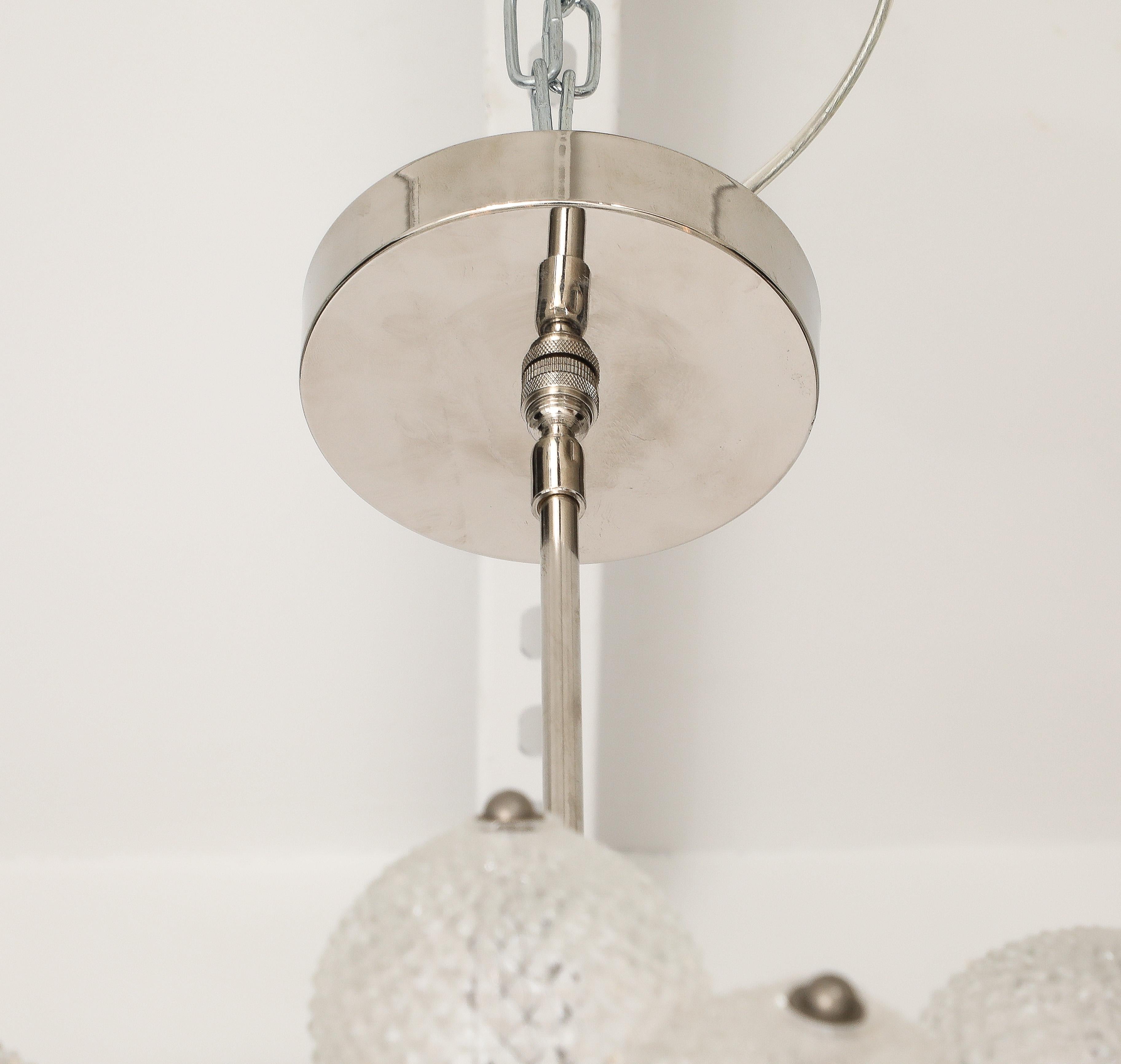 1960's Mid - Century Glass Ball Sputnik Chandelier For Sale 4