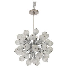 1960's Mid - Century Glass Ball Sputnik Chandelier