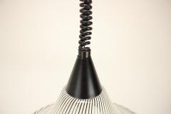 1960's Mid-Century Glass Chandelier in the style of "Trumpet", Czechoslovakia