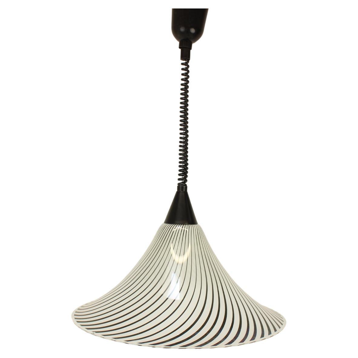 Lustre en verre mi-siècle dans le style de Trumpet, Tchécoslovaquie, années 1960 en vente