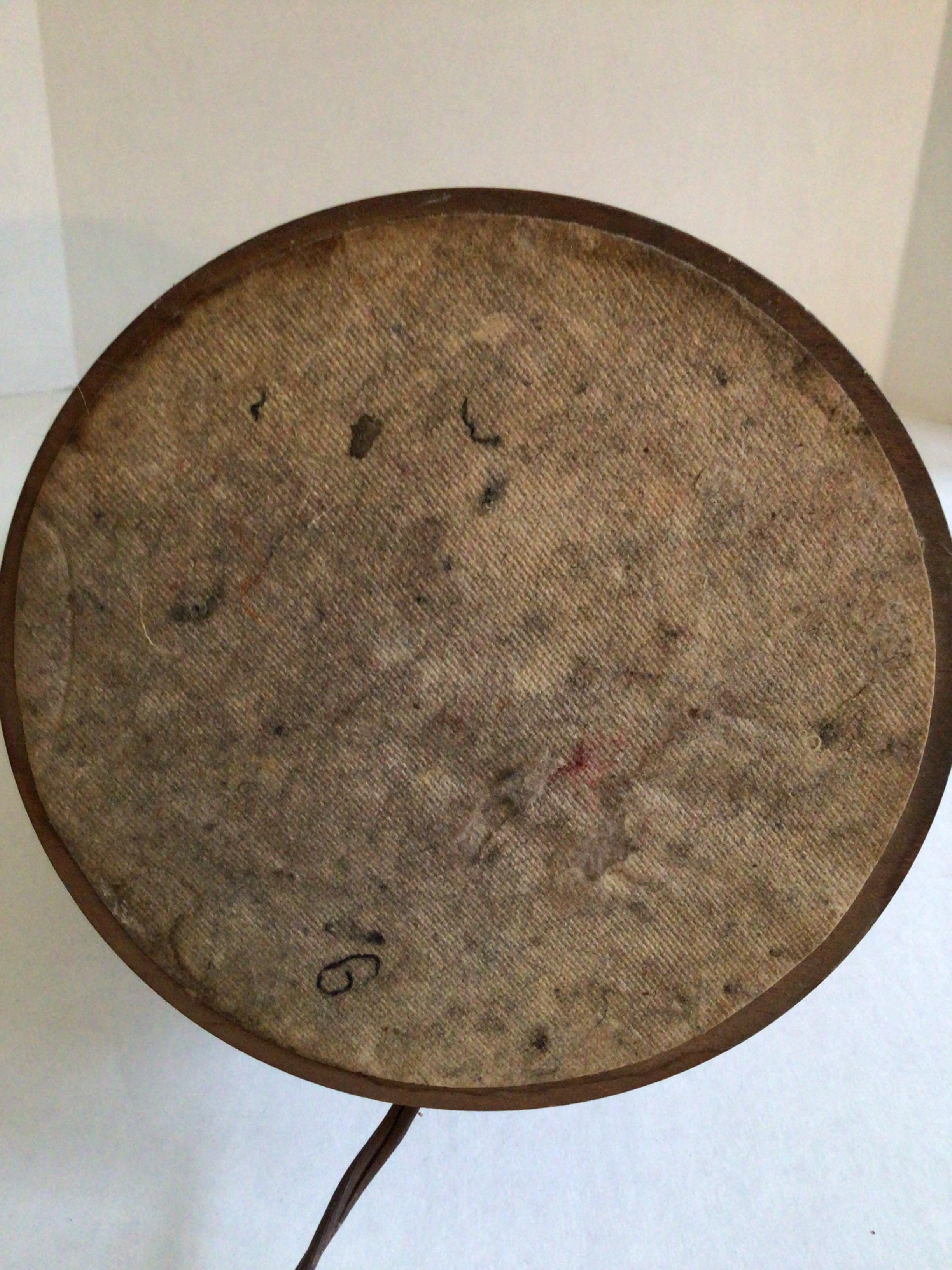 Lámpara de mesa de cerámica esmaltada de mediados de siglo de 1960 con base de madera Cerámico en venta