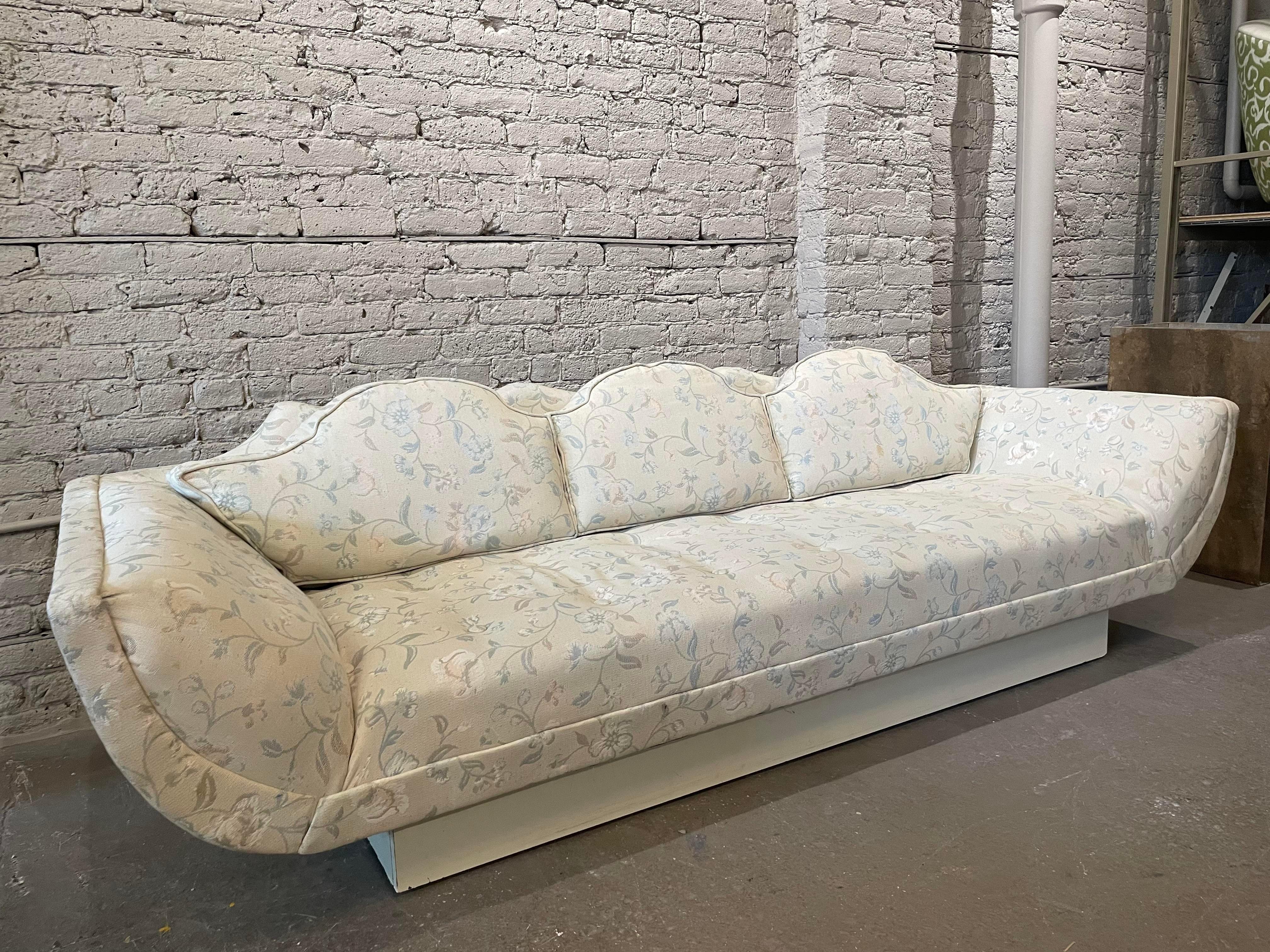 1960s Midcentury Gondola Sofa in the Style of Adrian Pearsall For Sale 3