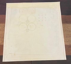 1960"s Mid Century Graphic Black and White Haku Maki Woodblock Print, Japan