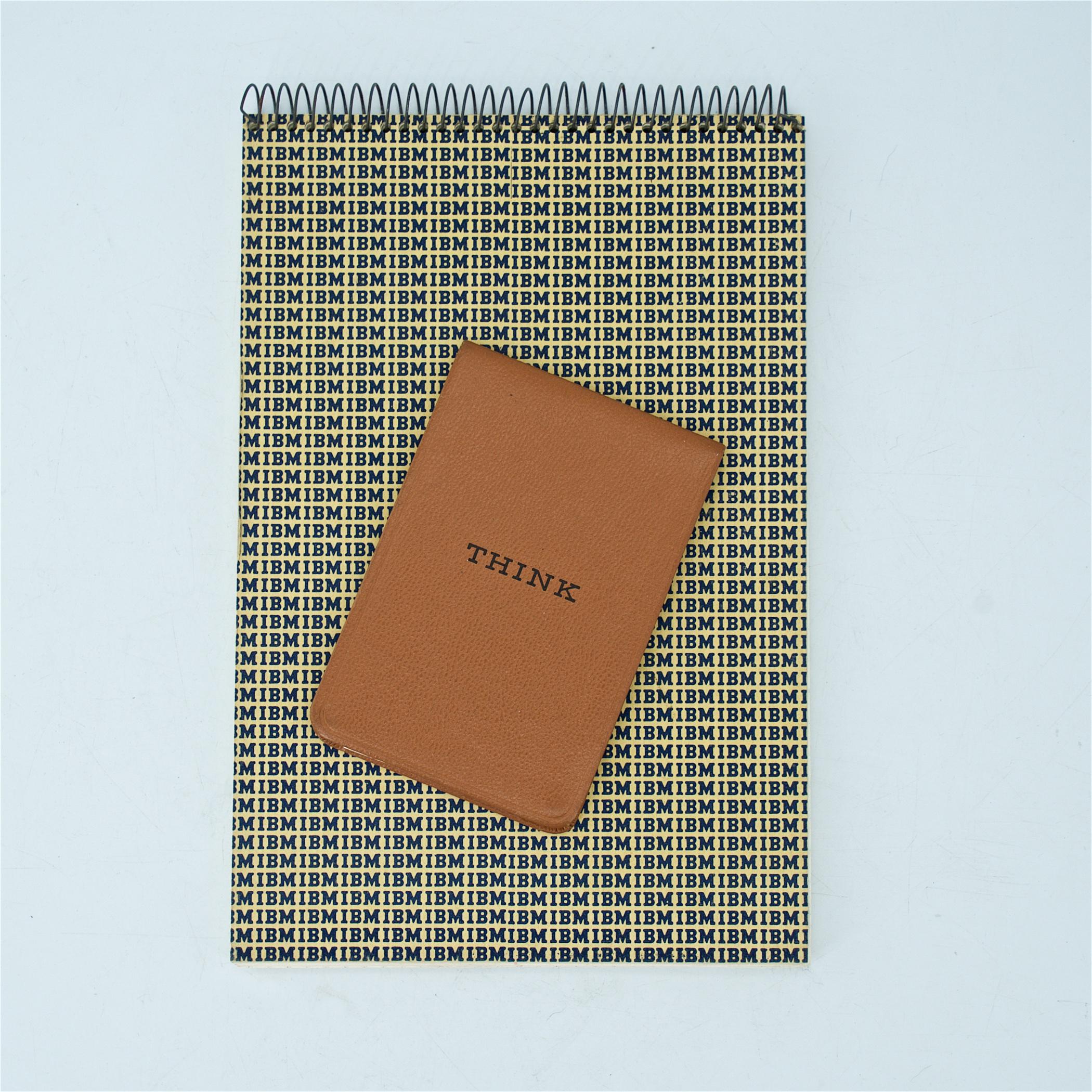 Mid-Century Modern 1960s Midcentury IBM THINK Notebook Office Ephemera Graphic Design Paul Rand
