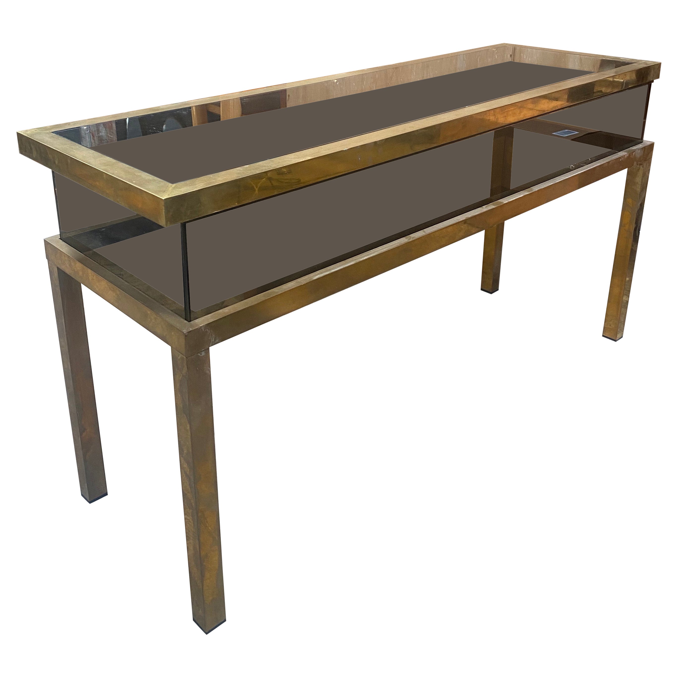 1960s Mid Century Italian Brass Sideboard