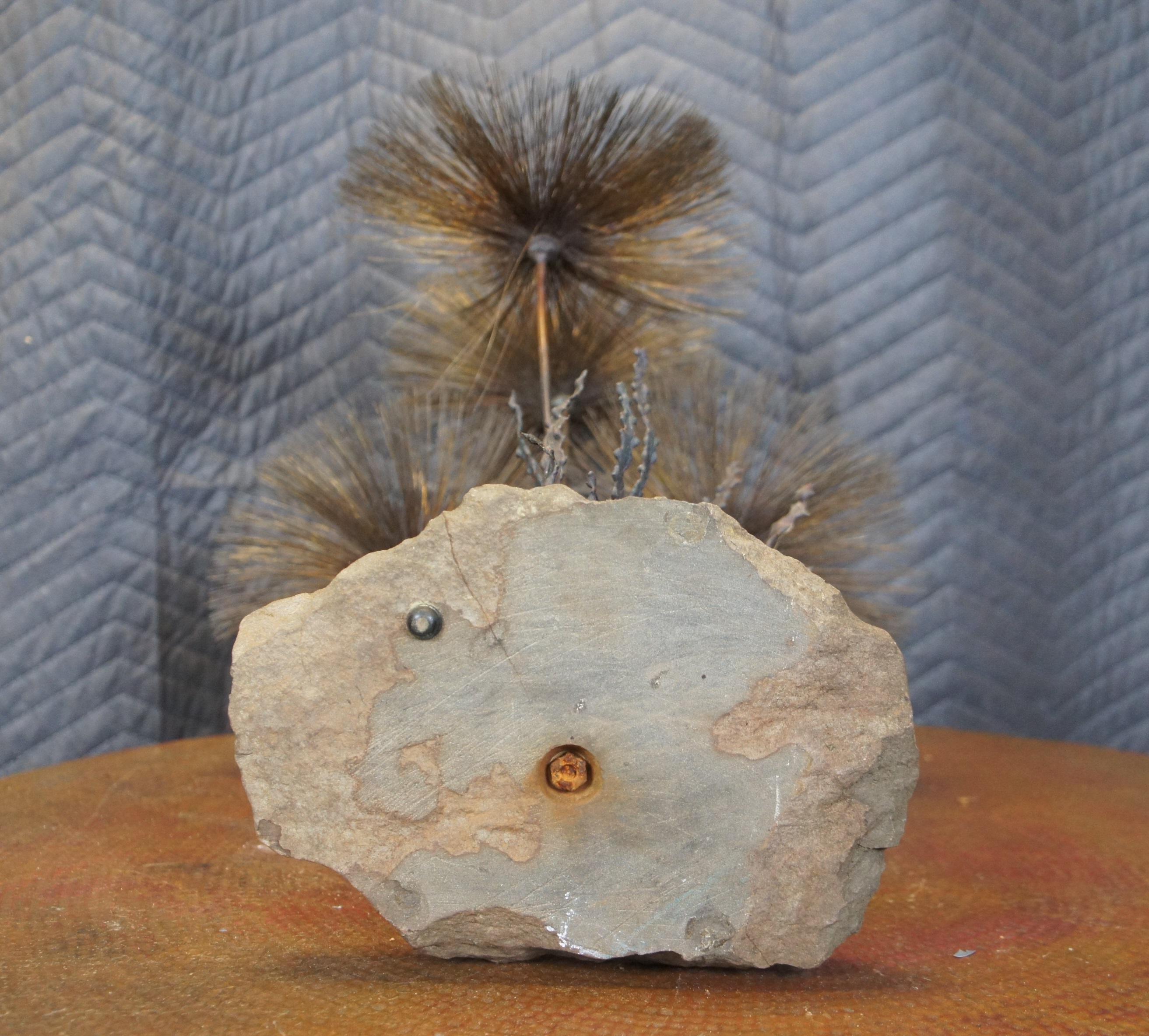 1960s Mid Century John Steck Brutalist Desert Pom Flower Sculpture MCM 20