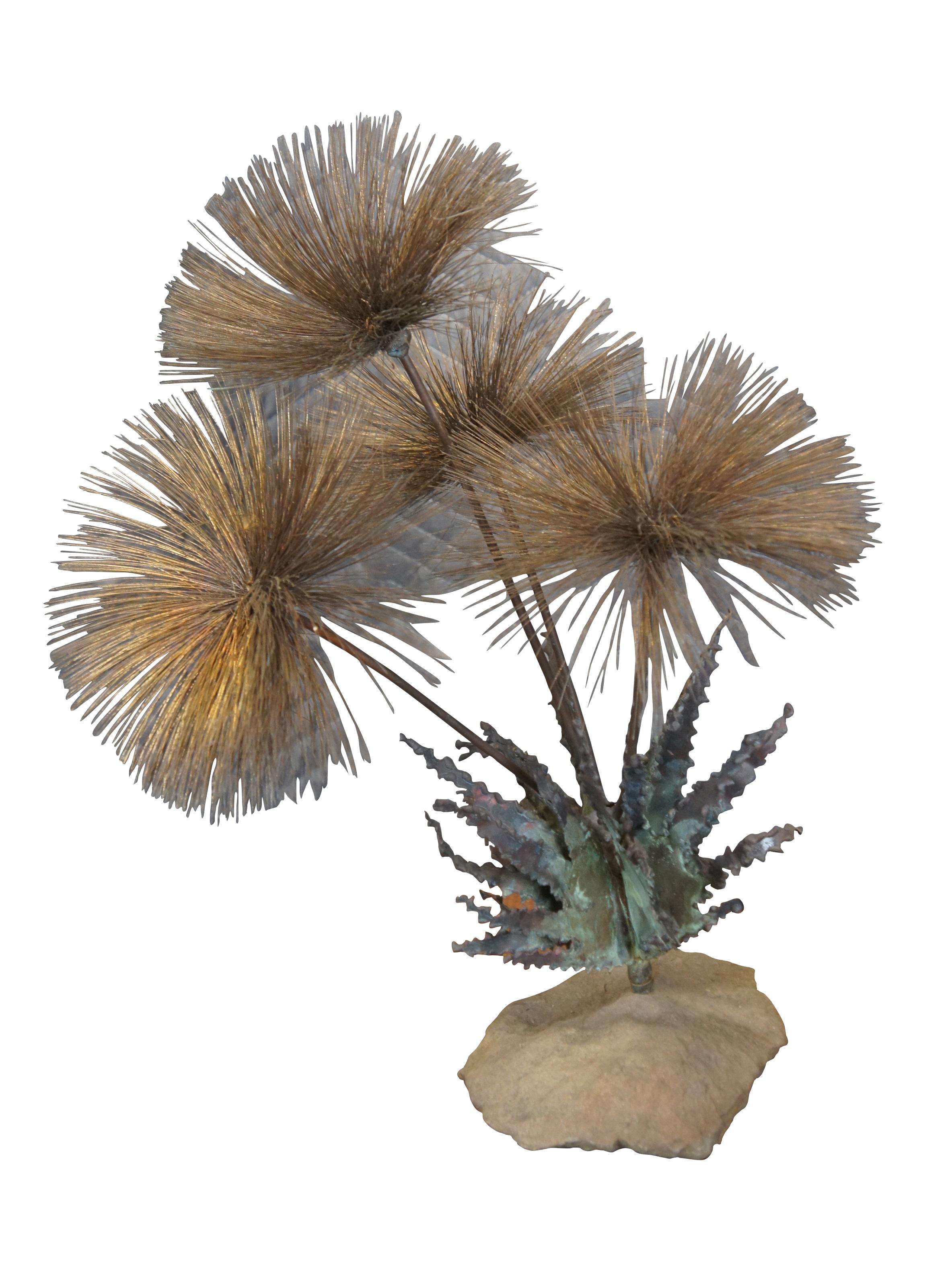 1960s Mid Century John Steck Brutalist Desert Pom Flower Sculpture MCM 20