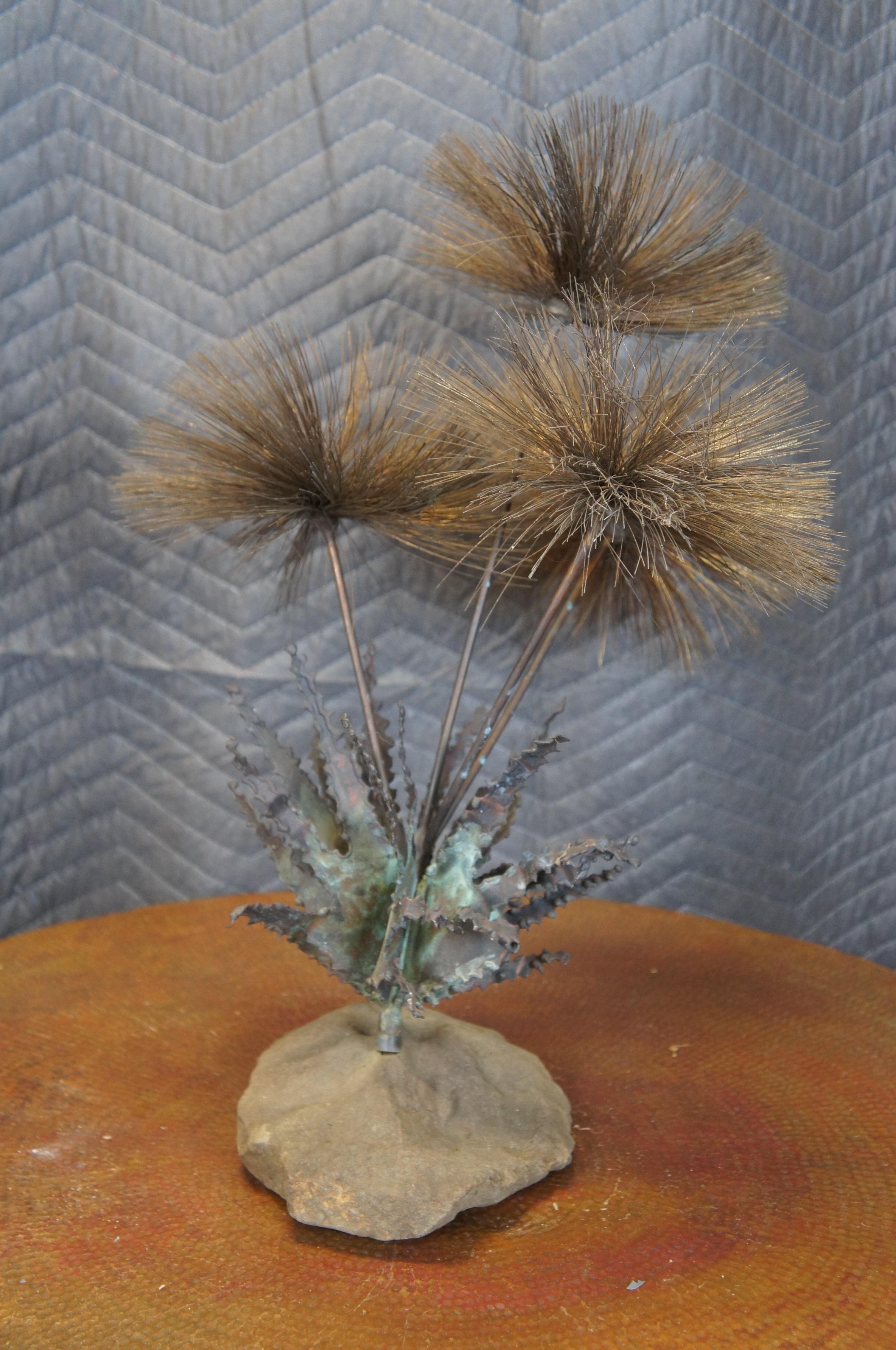 1960s Mid Century John Steck Brutalist Desert Pom Flower Sculpture MCM 20