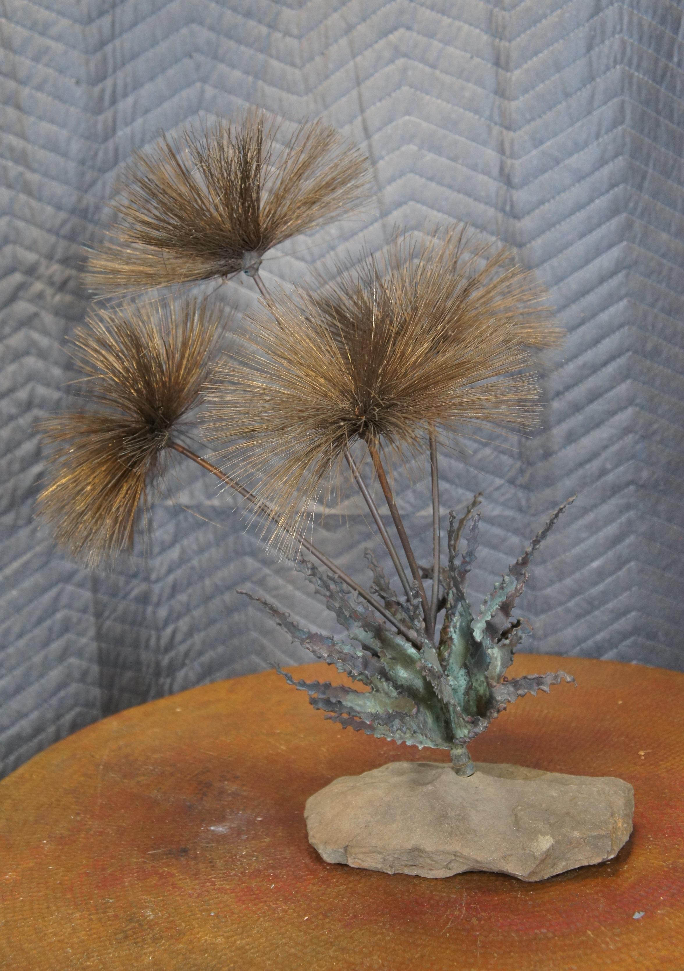 1960s Mid Century John Steck Brutalist Desert Pom Flower Sculpture MCM 20