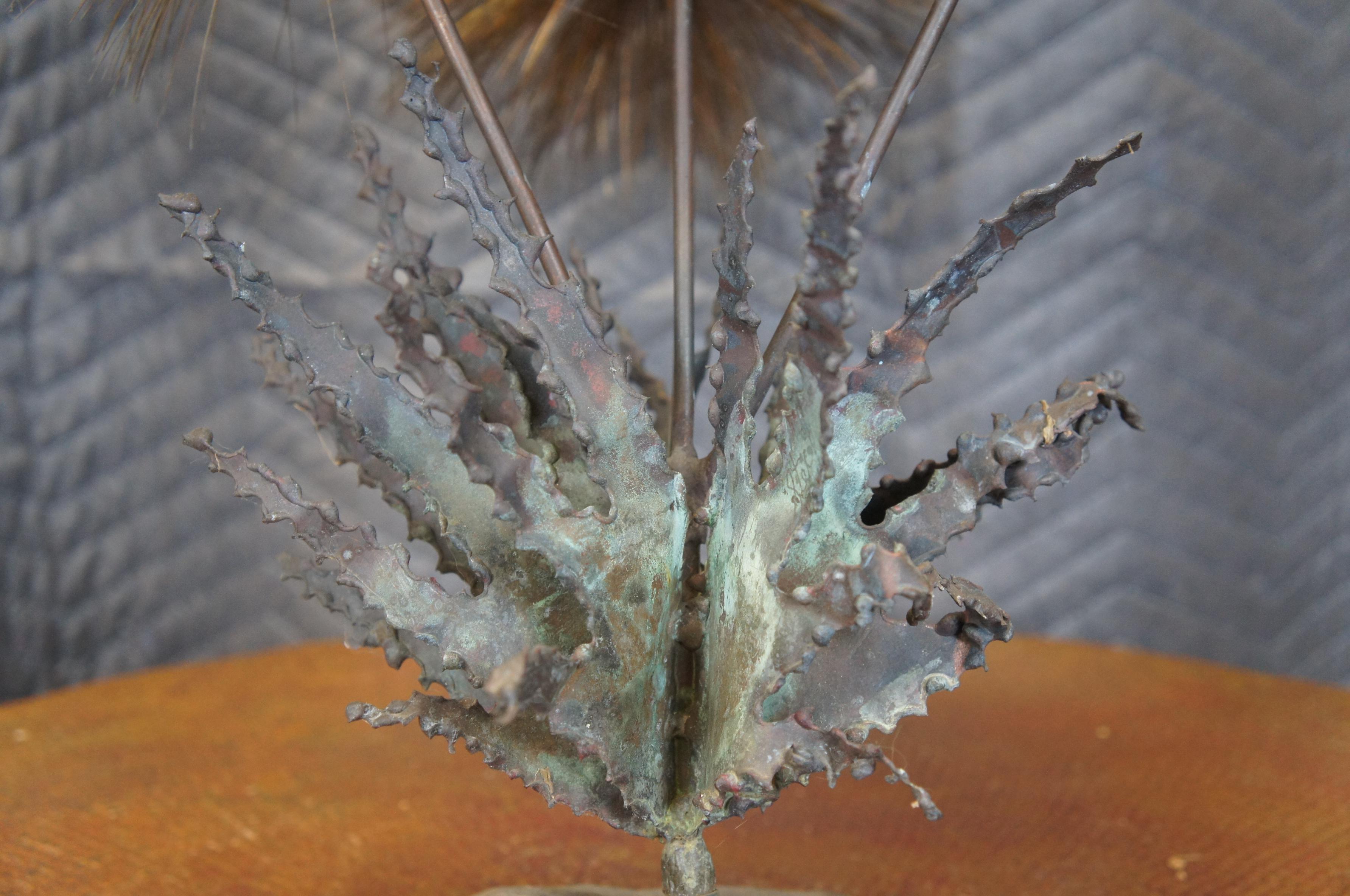 1960s Mid Century John Steck Brutalist Desert Pom Flower Sculpture MCM 20