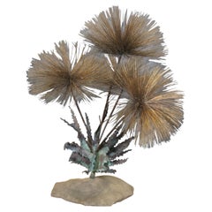 1960s Mid Century John Steck Brutalist Desert Pom Flower Sculpture MCM 20"