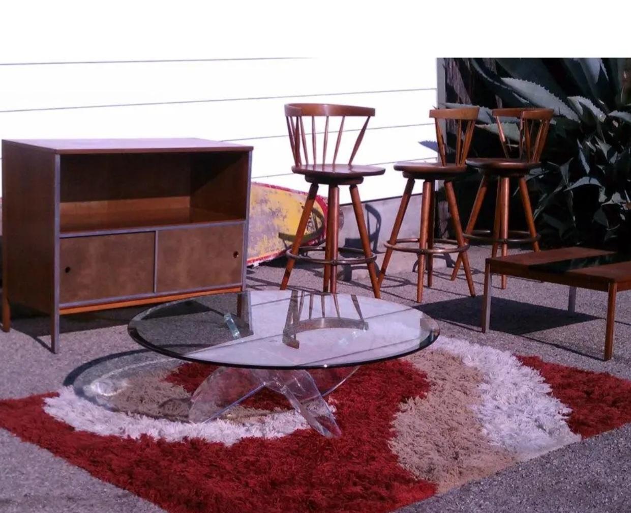 1960s Mid-Century Knut Hesterberg Ronald Schmidt Lucite Propeller Cocktail Tables en vente 6