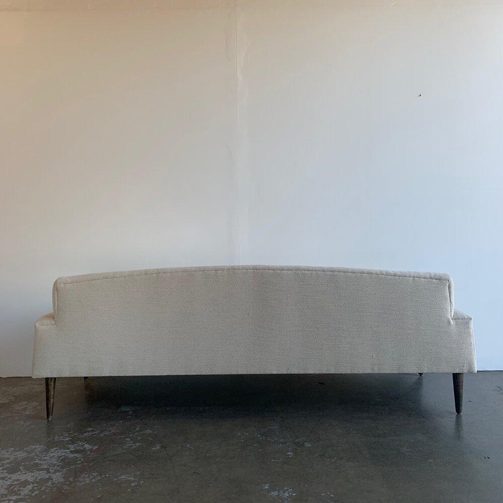Fabric 1960s Mid-Century Kroehler Style Reupholstered Sofa