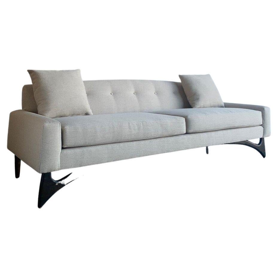 1960s Mid-Century Kroehler Style Reupholstered Sofa