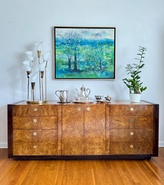 1960s Mid Century Landscape Painting Oil on Canvas Framed