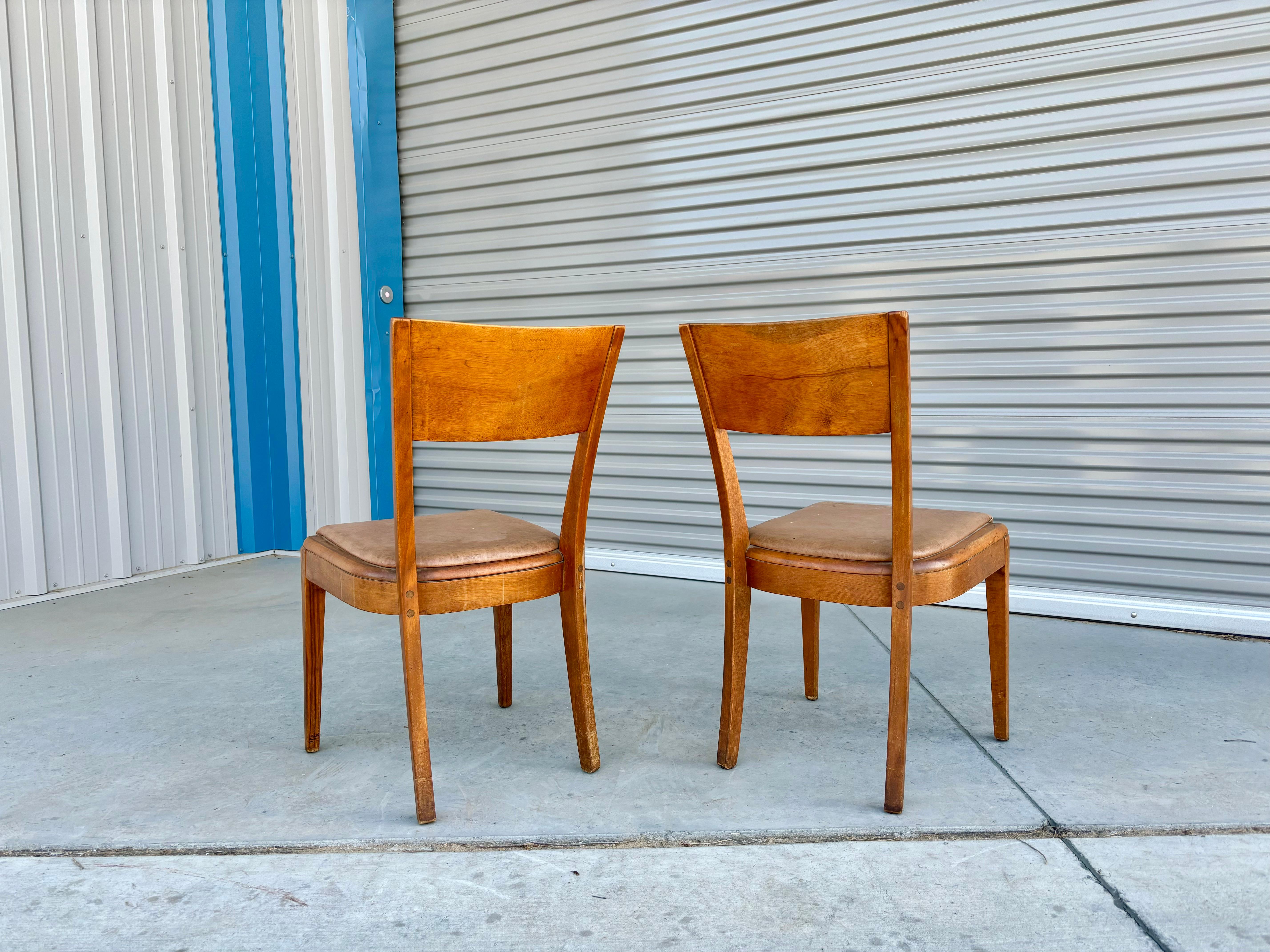 1960s Mid Century Maple Dining Chairs by Heywood Wakefield - Set of 8 For Sale 6