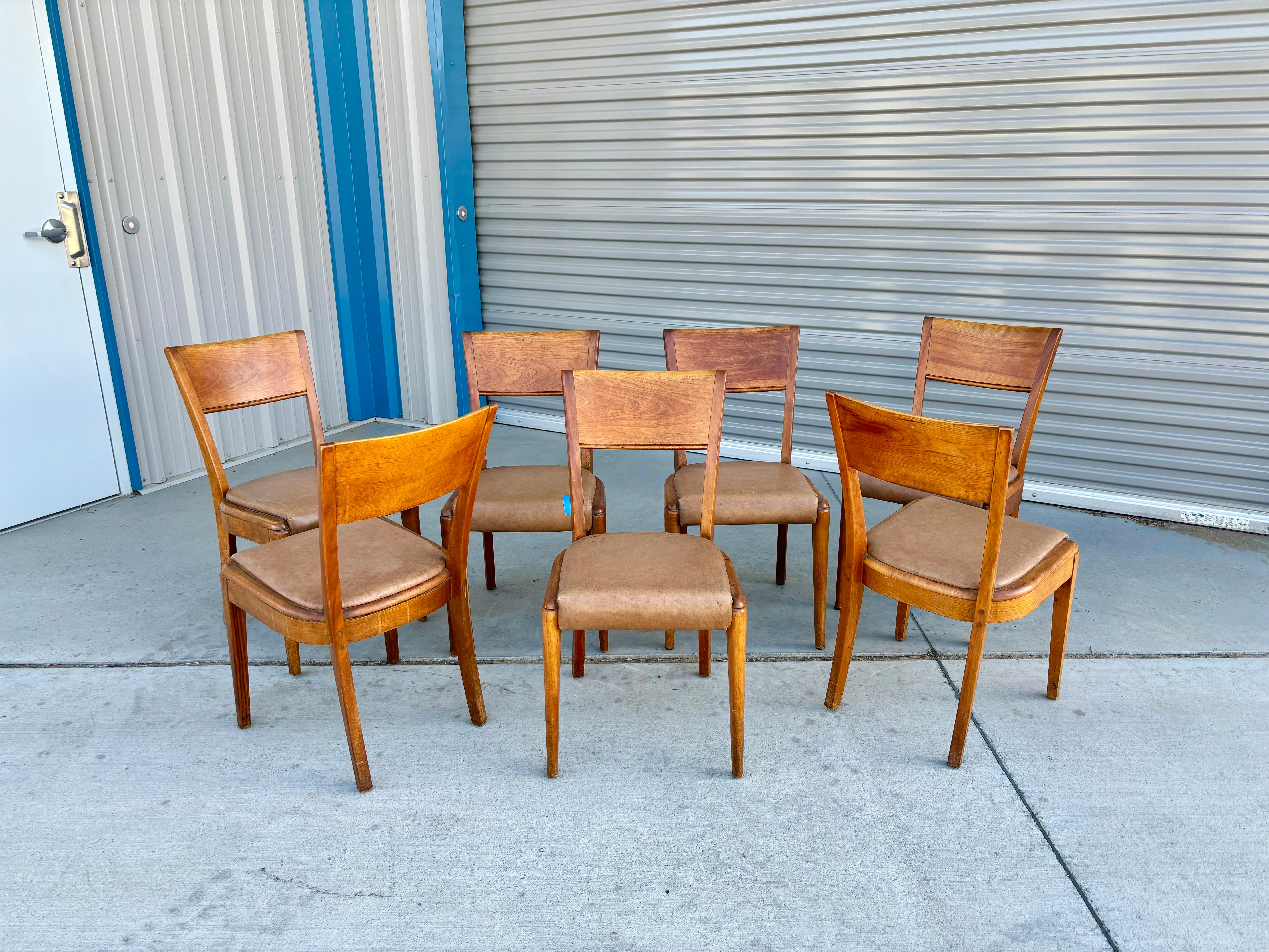 Mid-20th Century 1960s Mid Century Maple Dining Chairs by Heywood Wakefield - Set of 8 For Sale