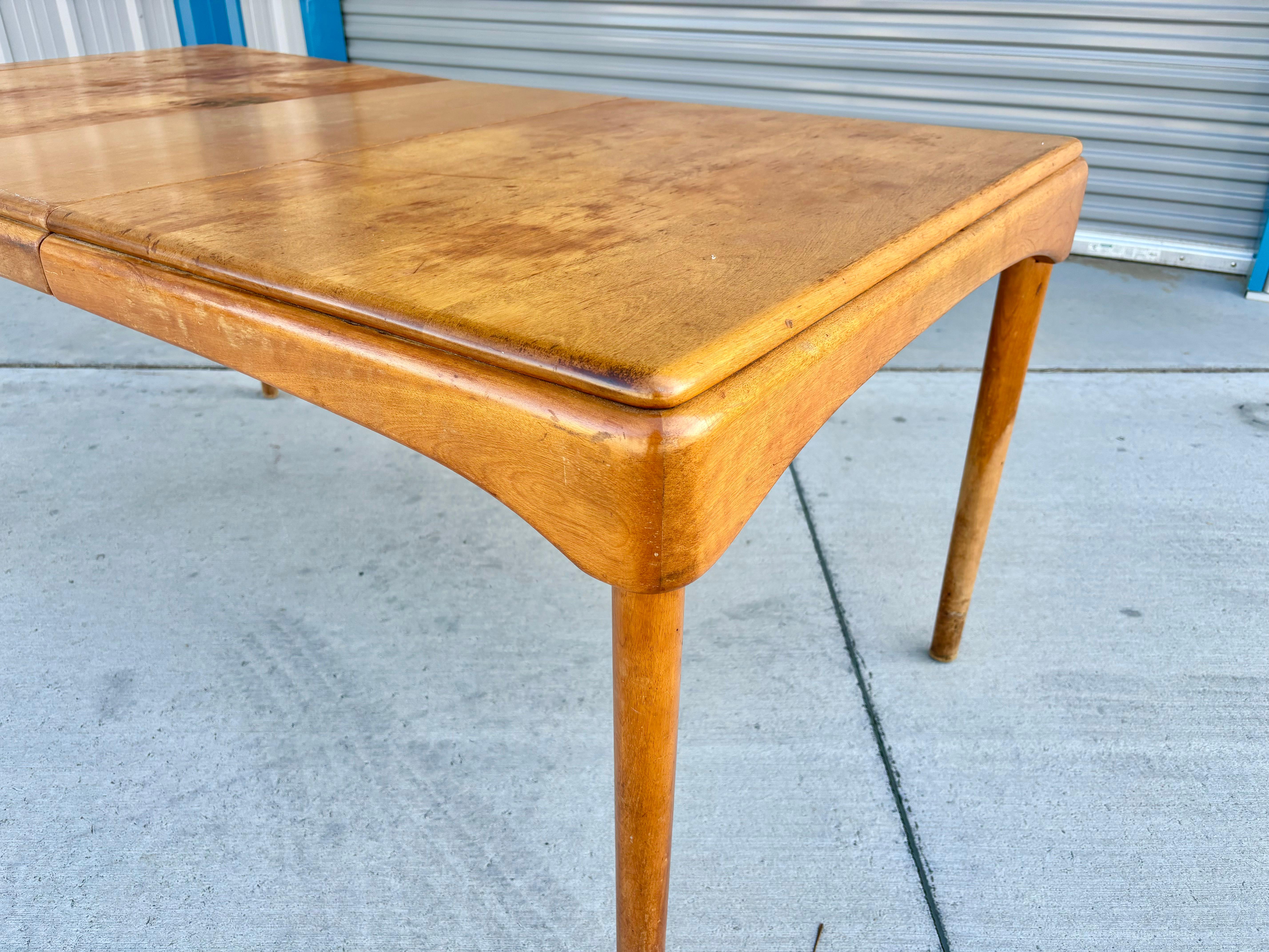 1960s Mid Century Maple Dining Table by Heywood Wakefield For Sale 4