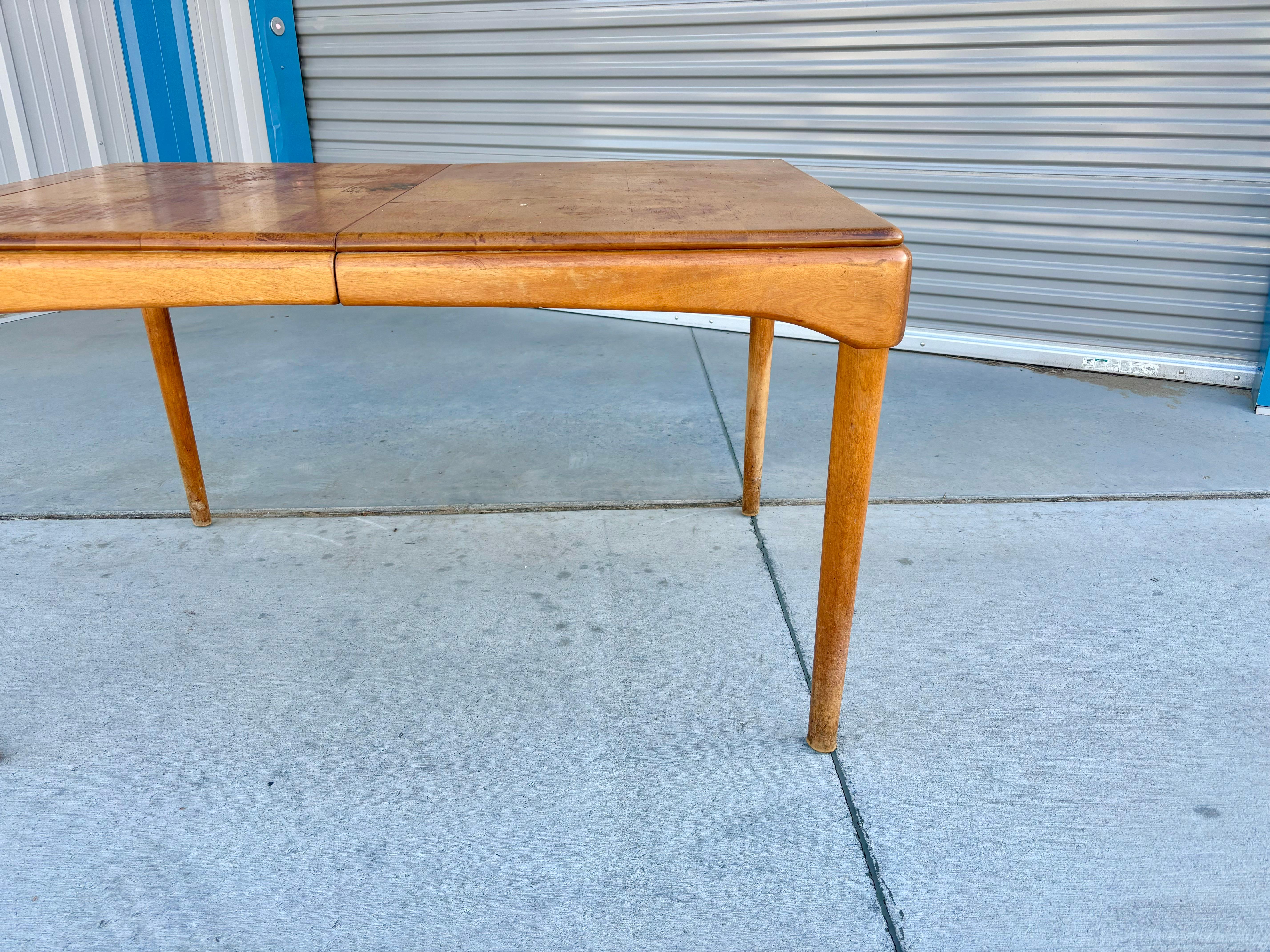 Mid-Century Modern 1960s Mid Century Maple Dining Table by Heywood Wakefield For Sale