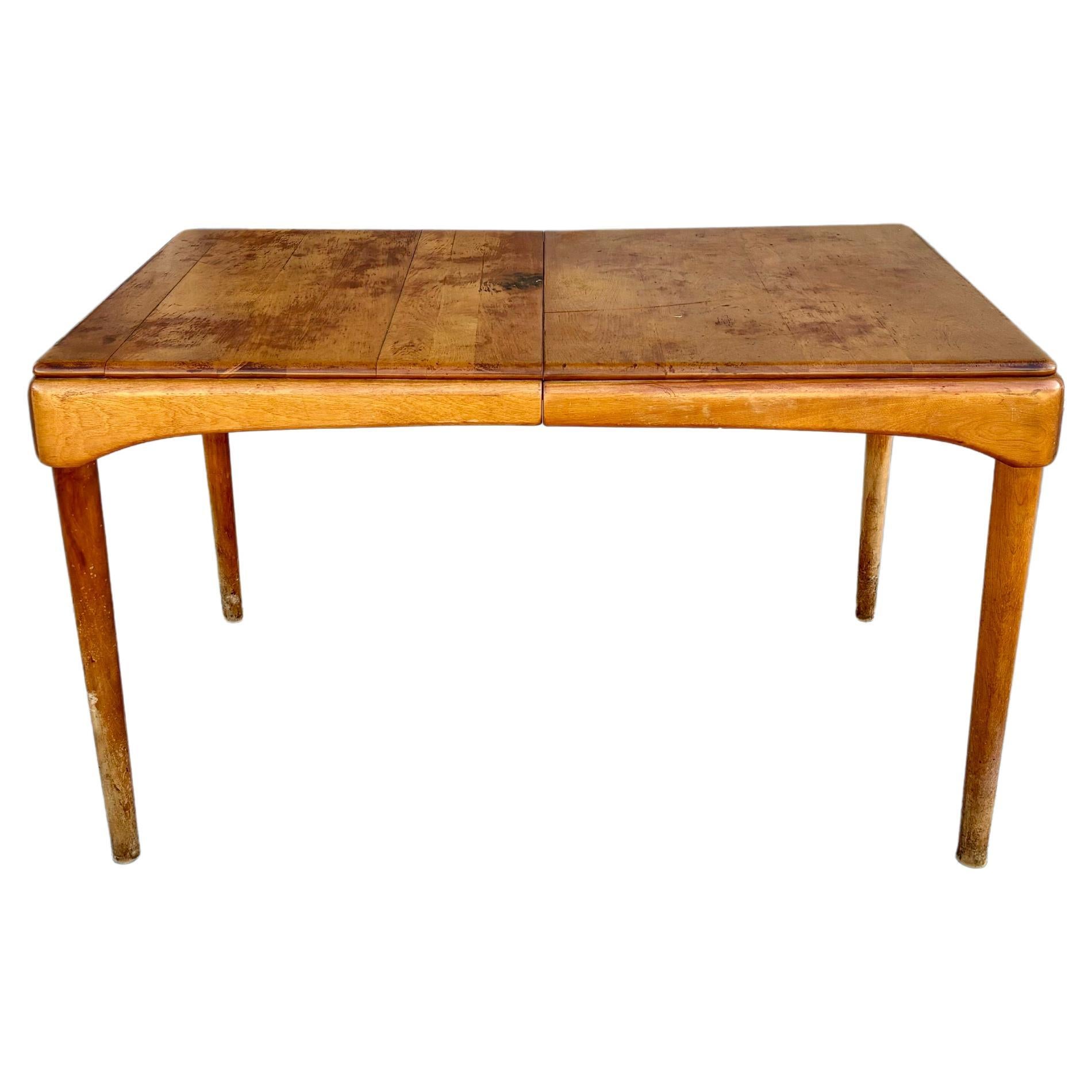 1960s Mid Century Maple Dining Table by Heywood Wakefield For Sale