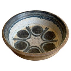 1960s Mid-Century Michael Andersen & Son Danish Blue Ceramic Small Bowl