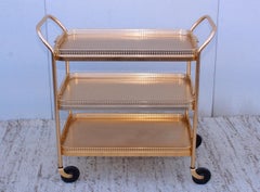 1960's Mid-Century Modern 3 Tier Bar Cart from England by Kaymet