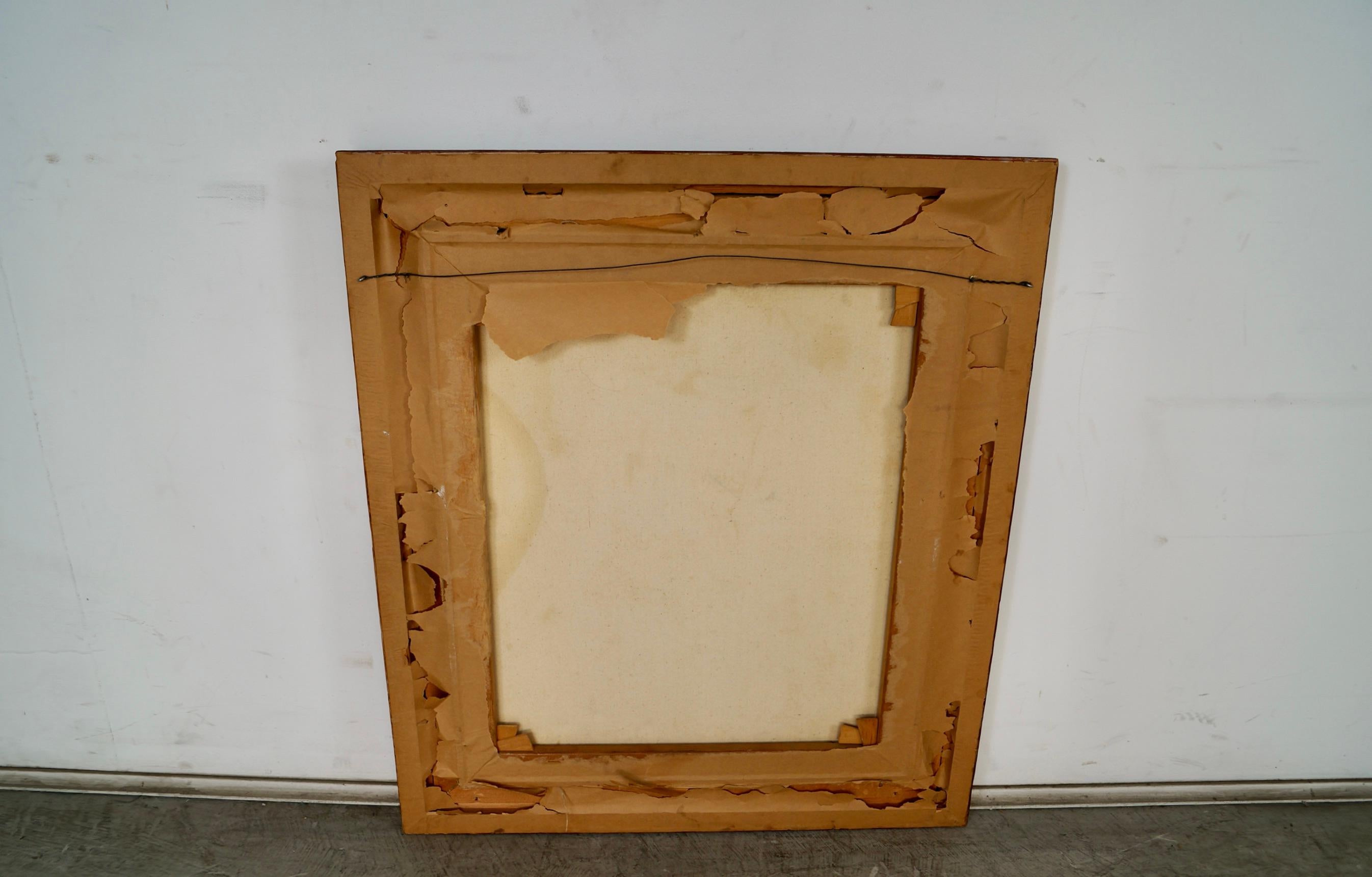 1960's Mid-Century Modern Abstract Cubist Framed Oil on Canvas Painting im Angebot 8