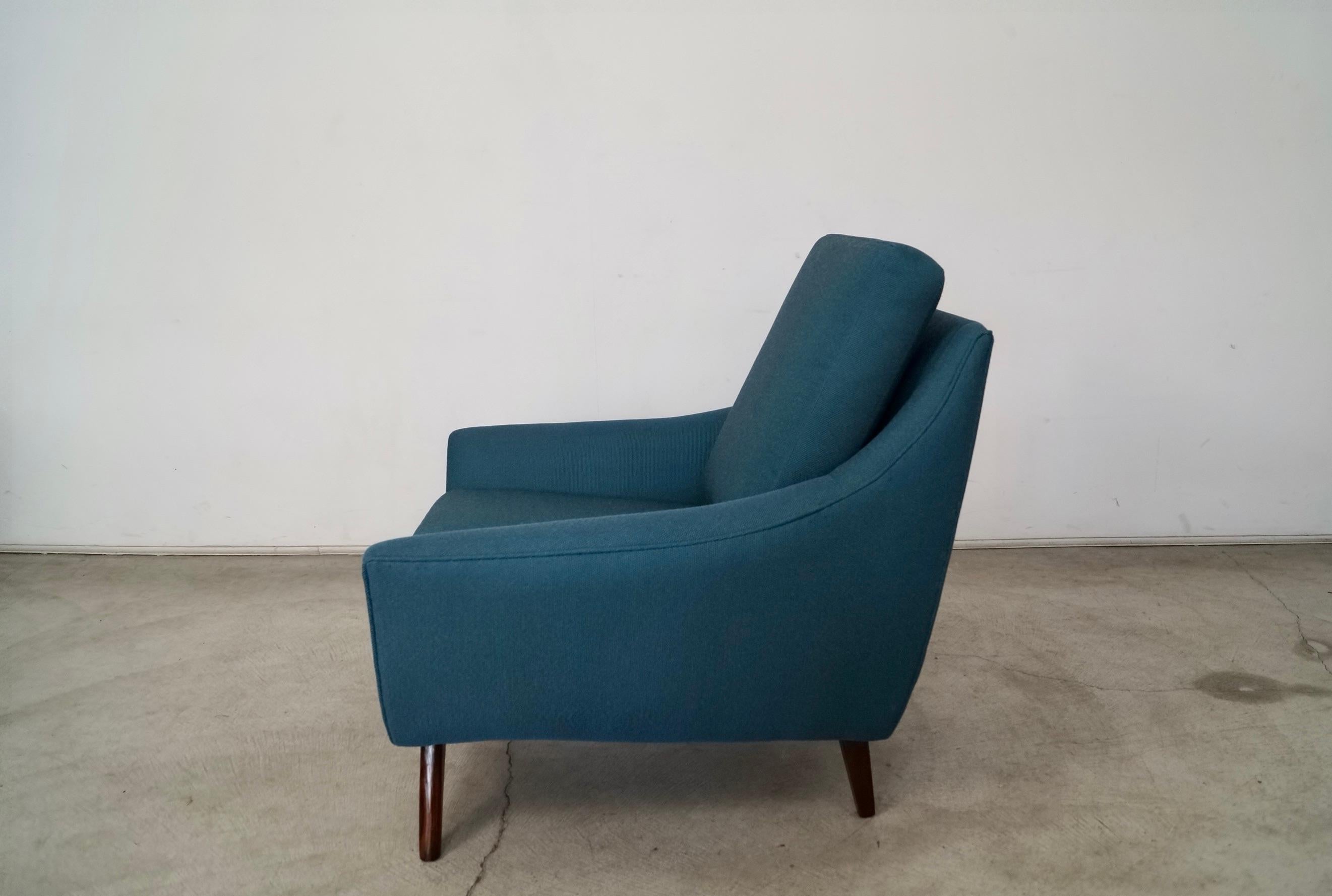 Fabric 1960's Mid-Century Modern Adrian Pearsall Style Prestige Gondola Lounge Chair For Sale