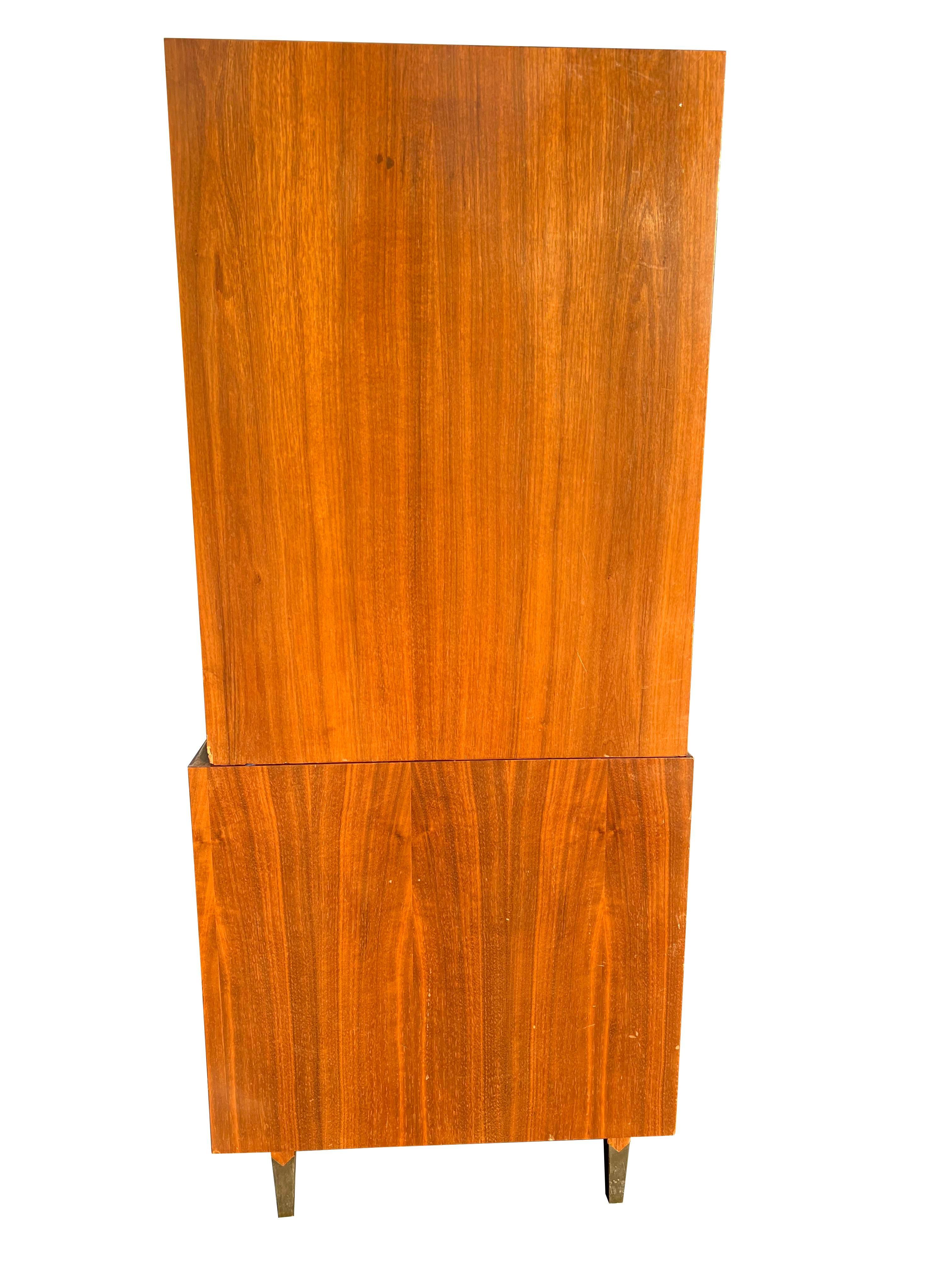 Mid-20th Century 1960s Mid Century Modern Albert Parvin Gio Ponti Style Dresser Sculpted Design