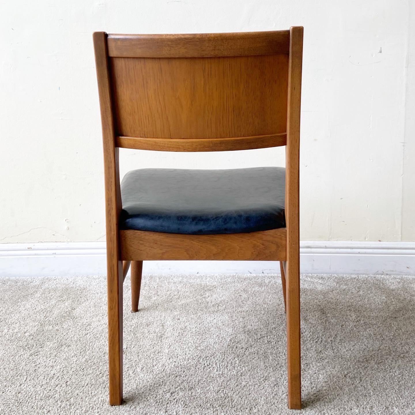 1960s Mid-Century Modern Arm Chair With Side Chairs, 4 Pieces 3