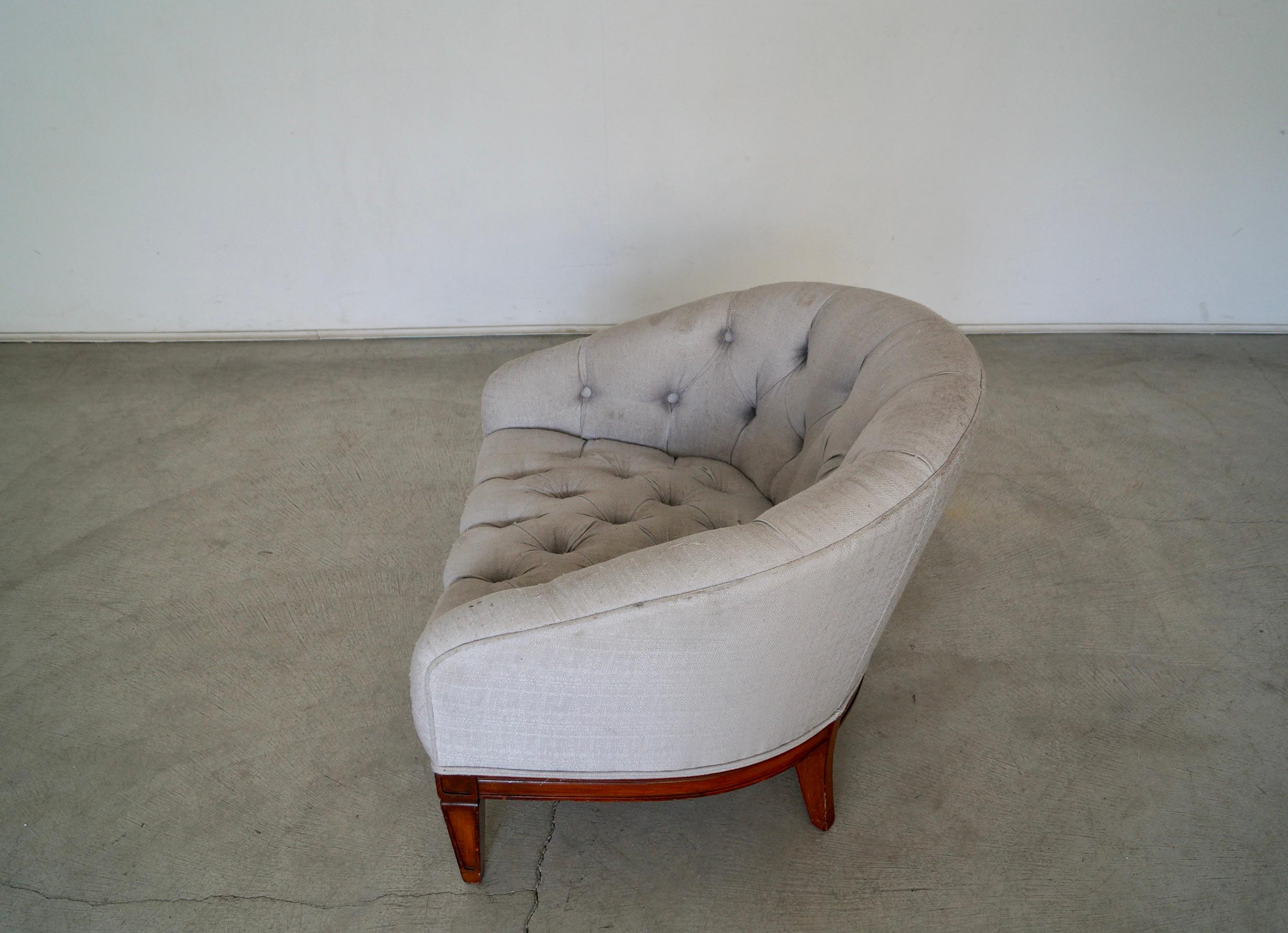 1960's Mid-Century Modern Barrel Back Lounge Chair For Sale 1