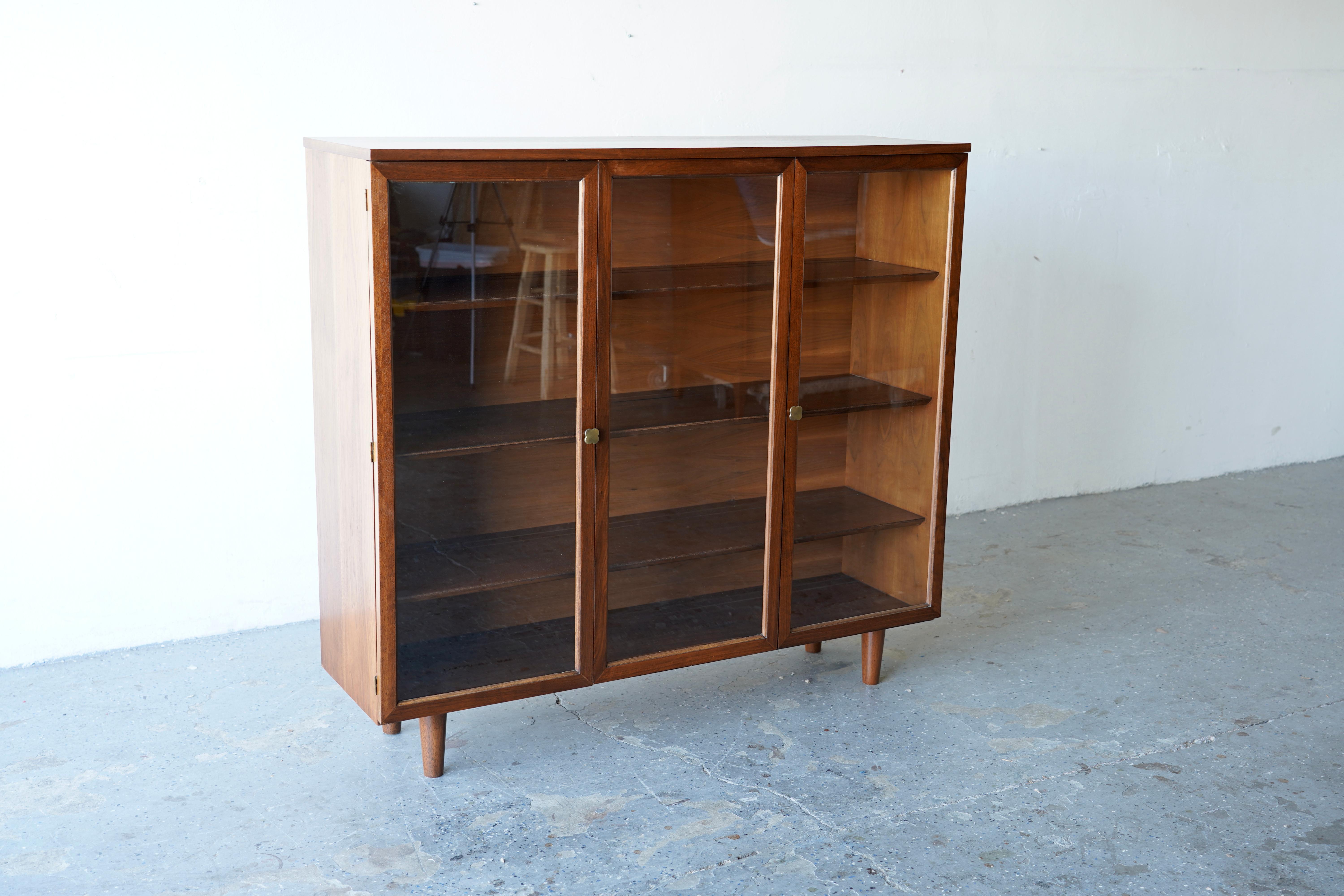Mid-Century Modern 1960s Mid Century Modern Basic Witz Bookcase Display Cabinet