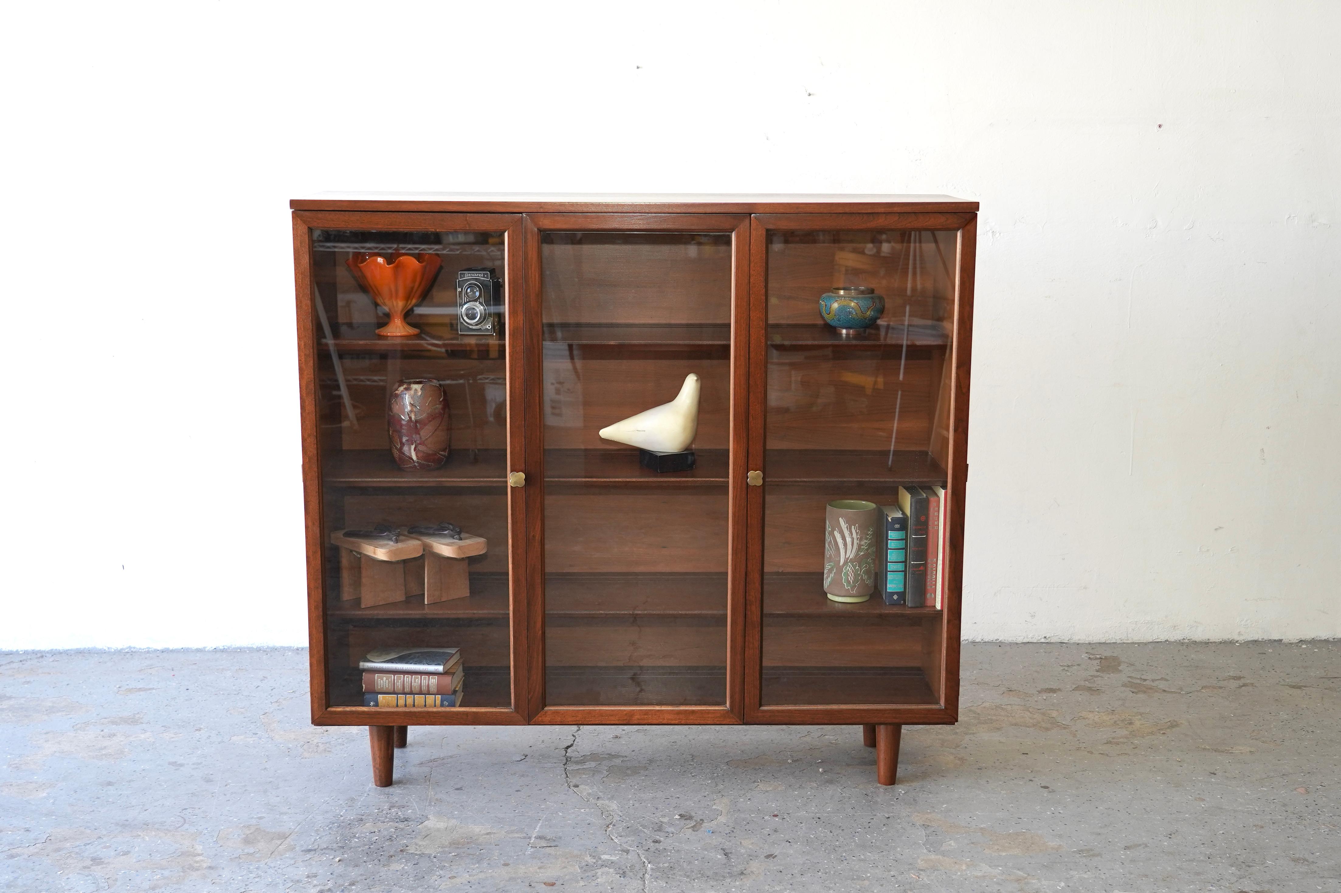 Mid-20th Century 1960s Mid Century Modern Basic Witz Bookcase Display Cabinet