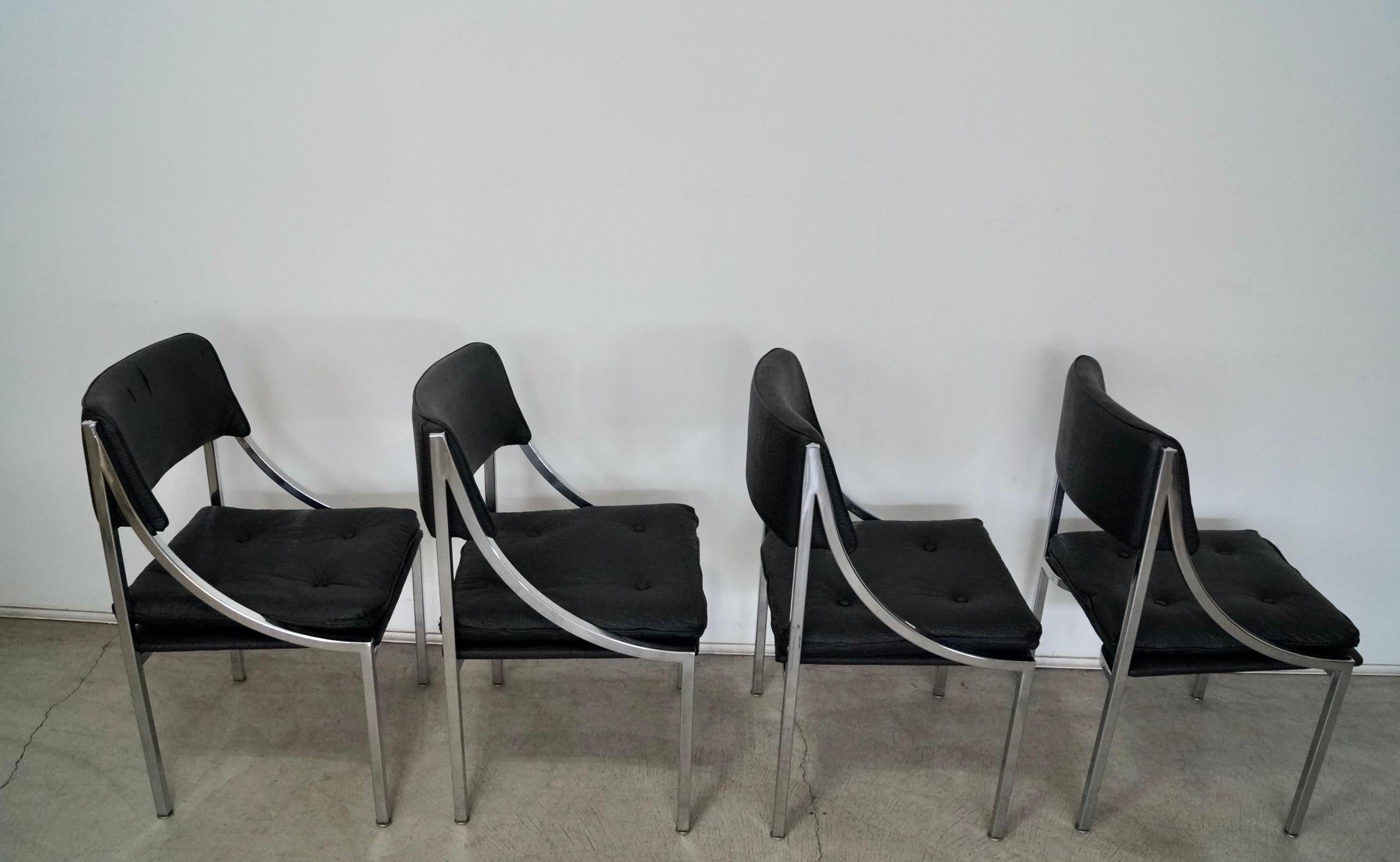 1960's Mid-Century Modern Bauhaus Dining Chairs - Set of 4 1