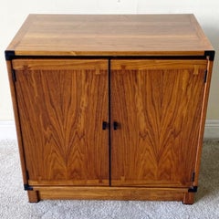 1960s Mid-Century Modern Bow Tie Inlay Wooden Cabinet by Drexel Heritage