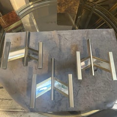 1960s Mid-Century Modern Brass and Steel Italian Wall Sconce by Gaetano Sciolari