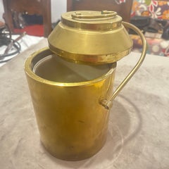 1960s Mid-Century Modern Brass Italian Ice Bucket
