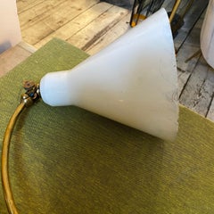 1960s Stilnovo Style Mid-Century Modern Brass Italian Scissor Lamp